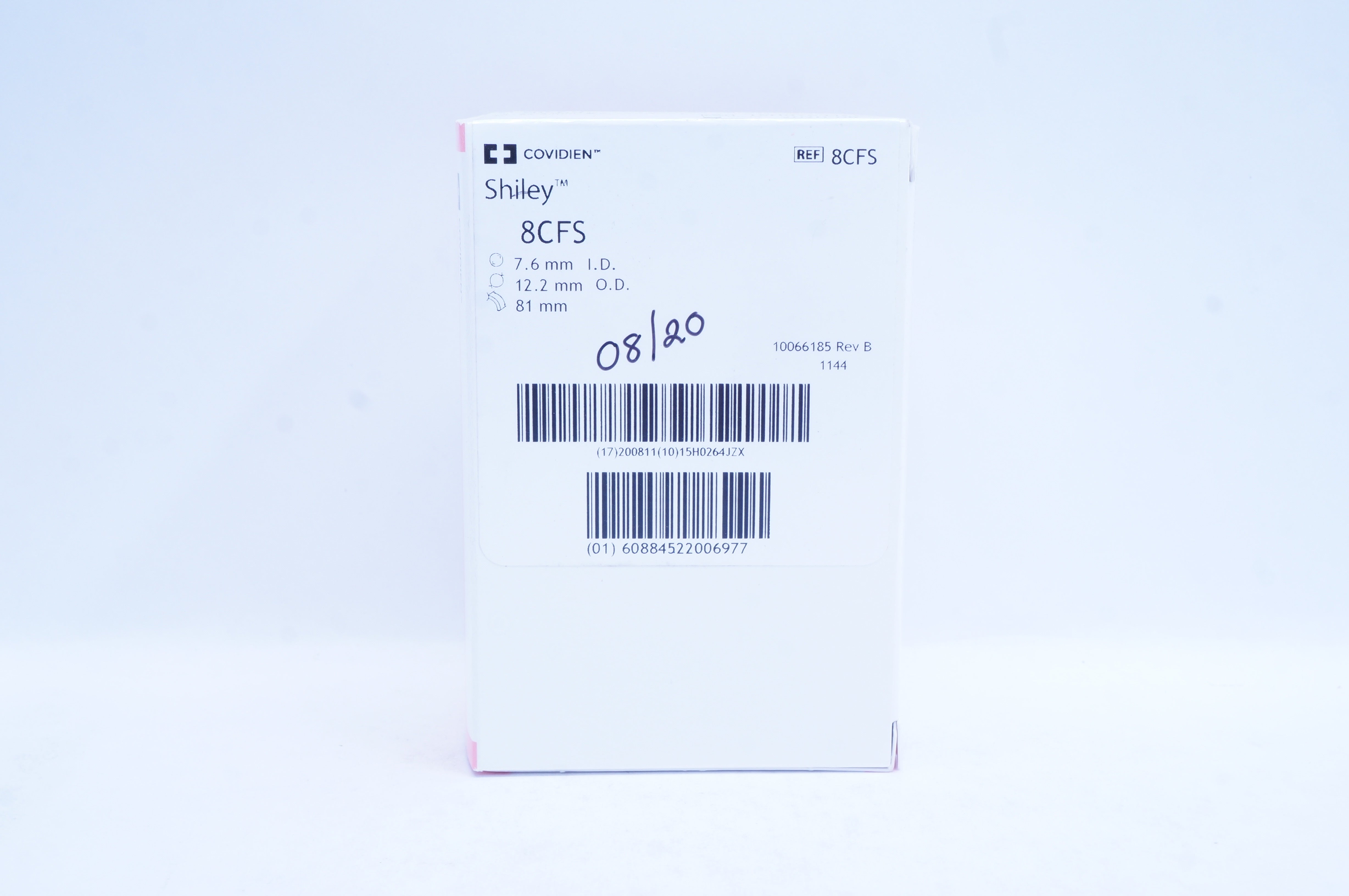 Covidien 8CFS Tracheostomy Tube Cuffless & Inner Cannula 7.6mm ID, 12.2mm OD(x)