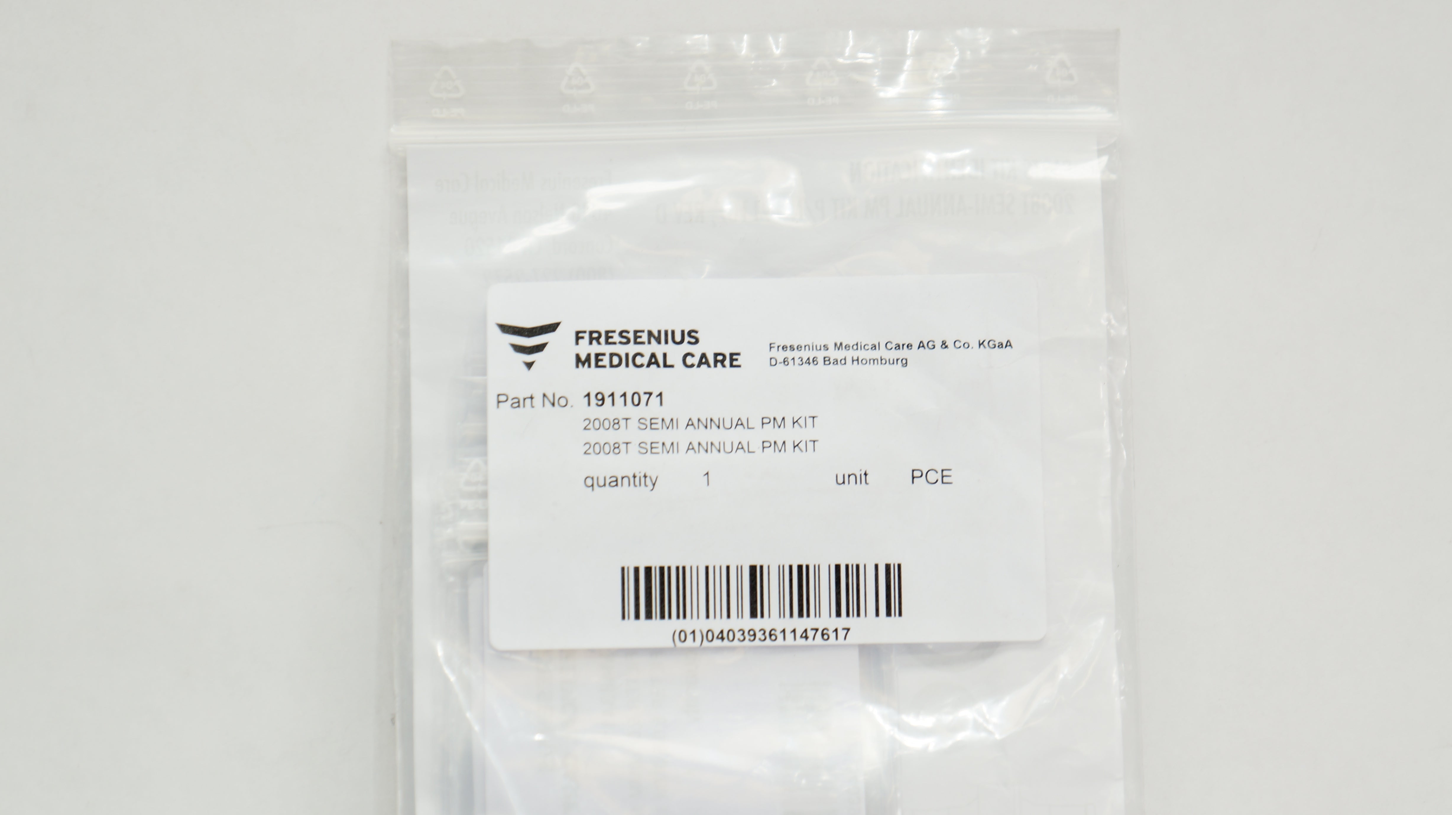 Fresenius Medical 1911071 200T SemiAnnual PM Kit