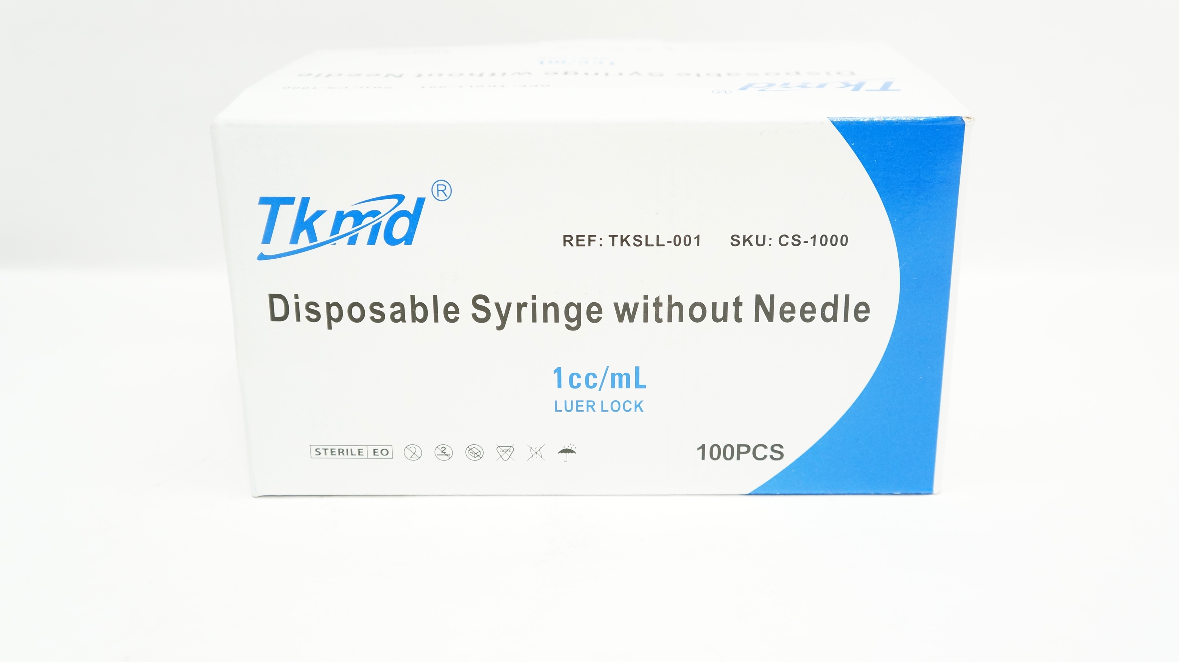 Anhui Tiankang Medical TKSLL-001 Tkmd Syringe Without Ndle 1cc/mL - Box of 100