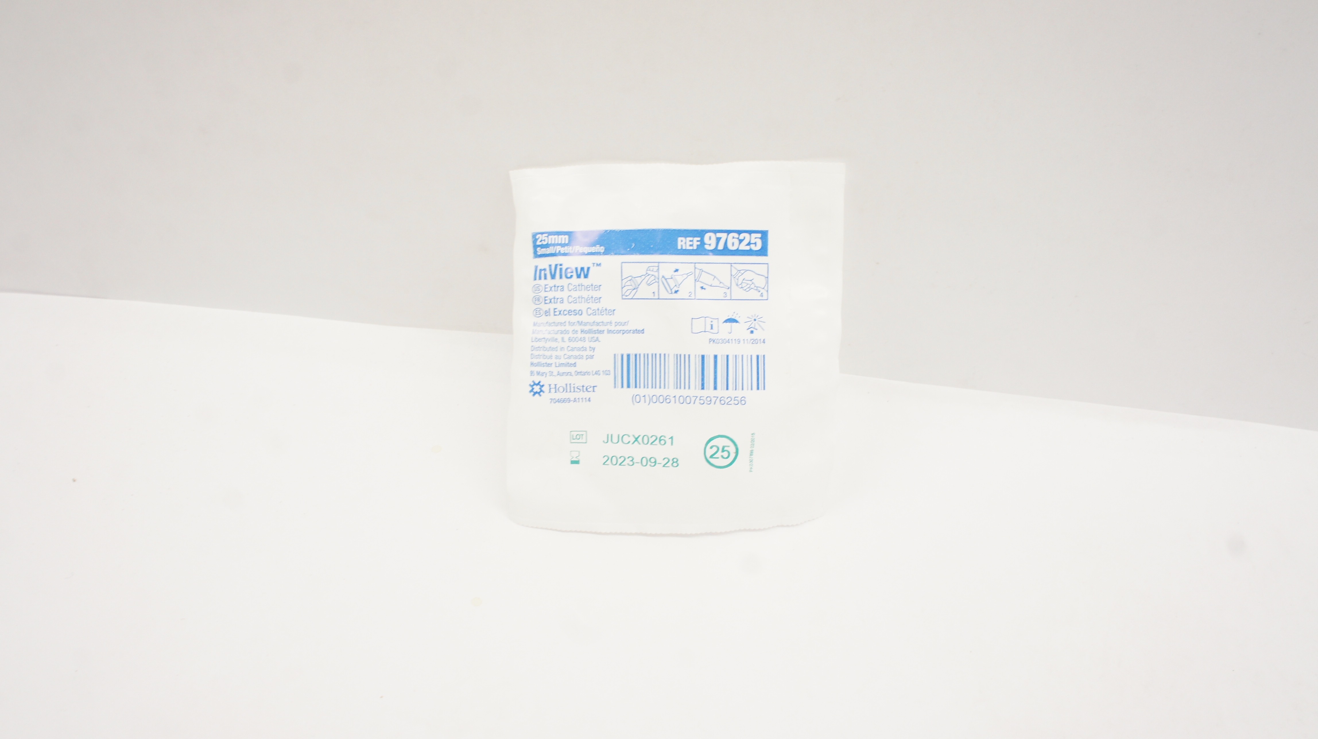 Hollister 97625 InView Extra Catheter 25mm