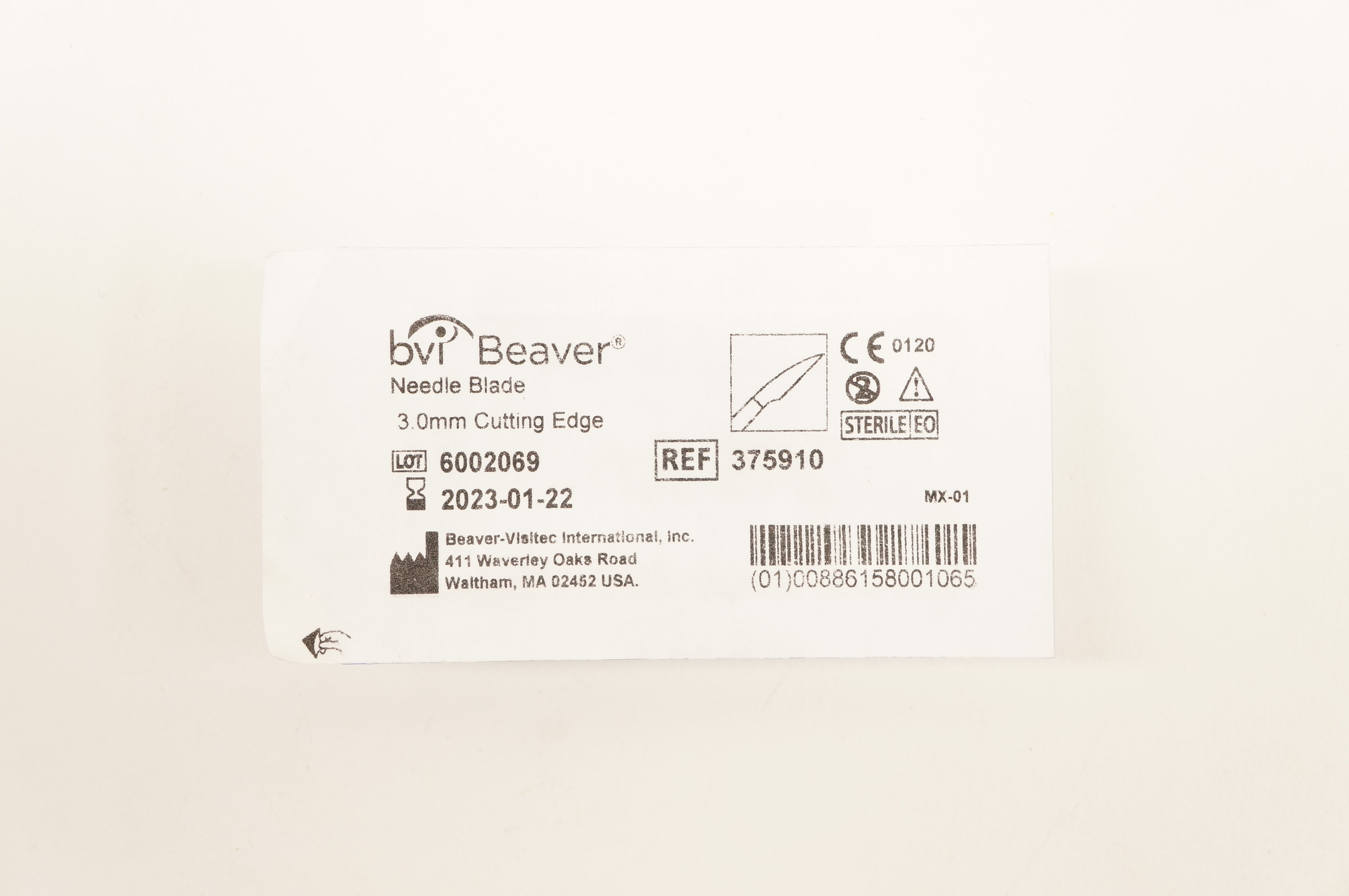 BVI Beaver  375940 Needle Blade Cutting Edge 1.5mm - Box of 3