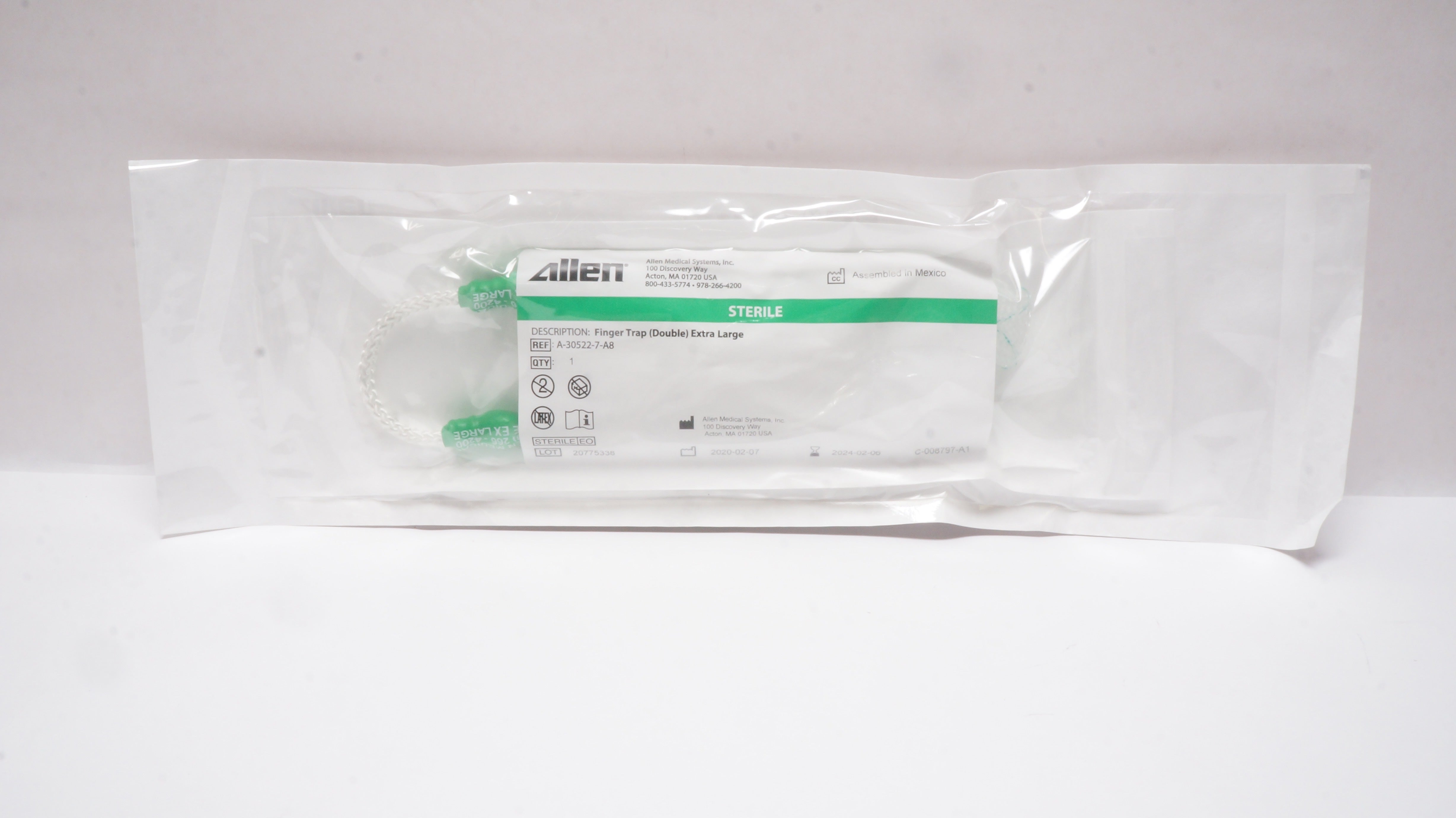 Allen Medical A-30522-7-A8 Finger Trap Double Extra Large