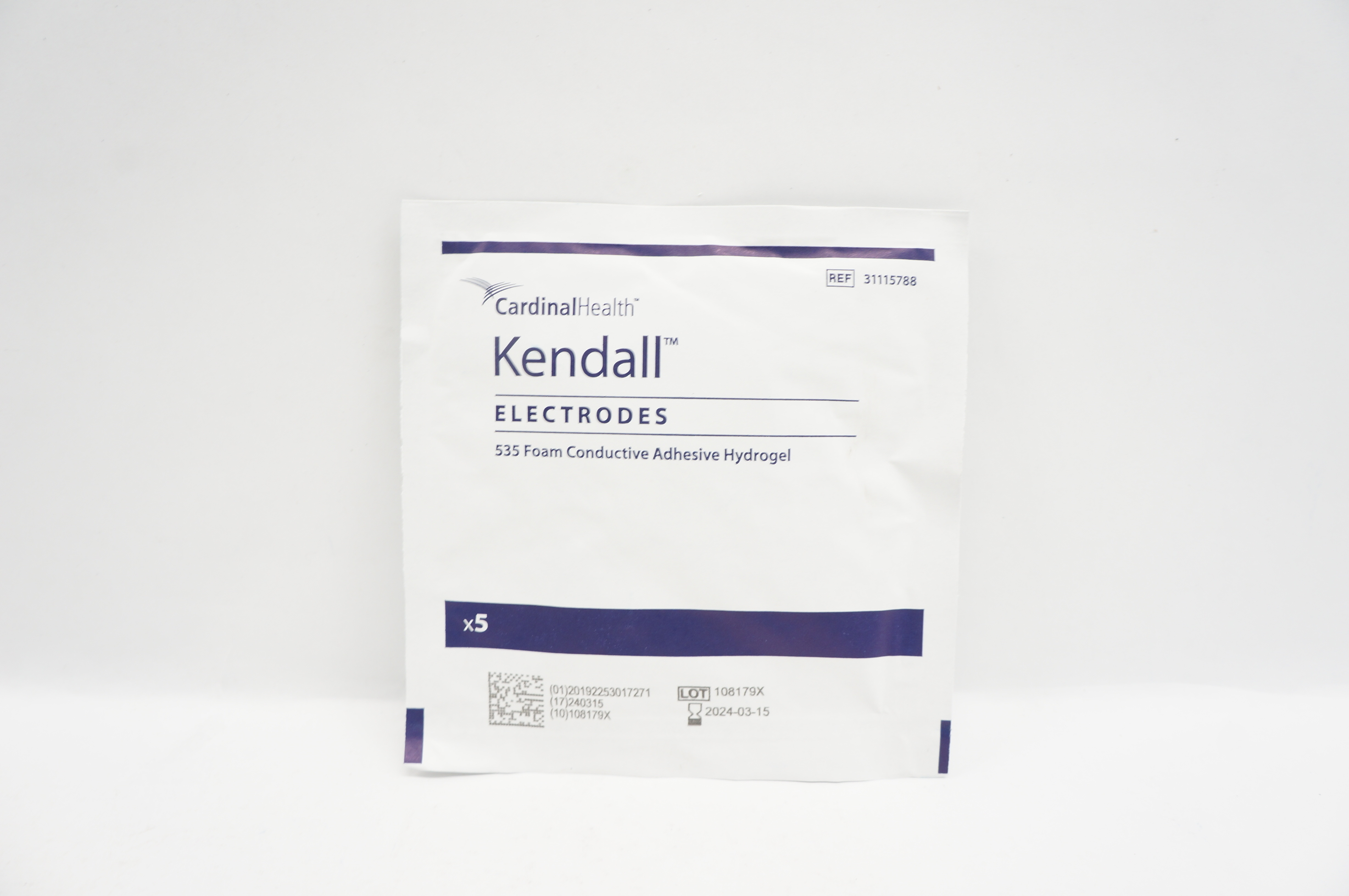 Cardinal Health 31115788 Kendall 535 Foam Electrodes - Pack of 5