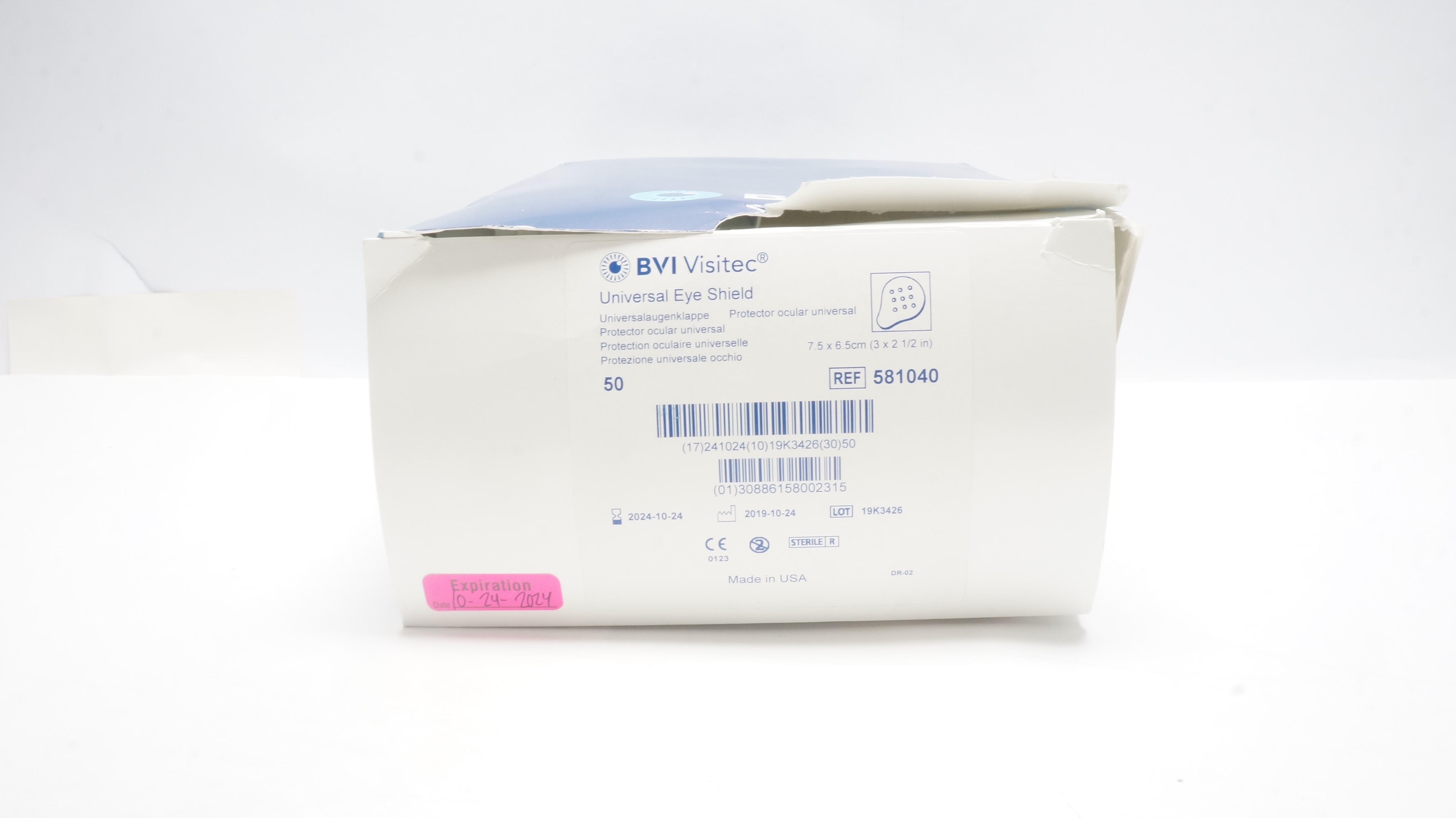 BVI Beaver 581040 Visitec Universal Eye Shield 3 inch x 2-1/2 inch (x) - Box of 44