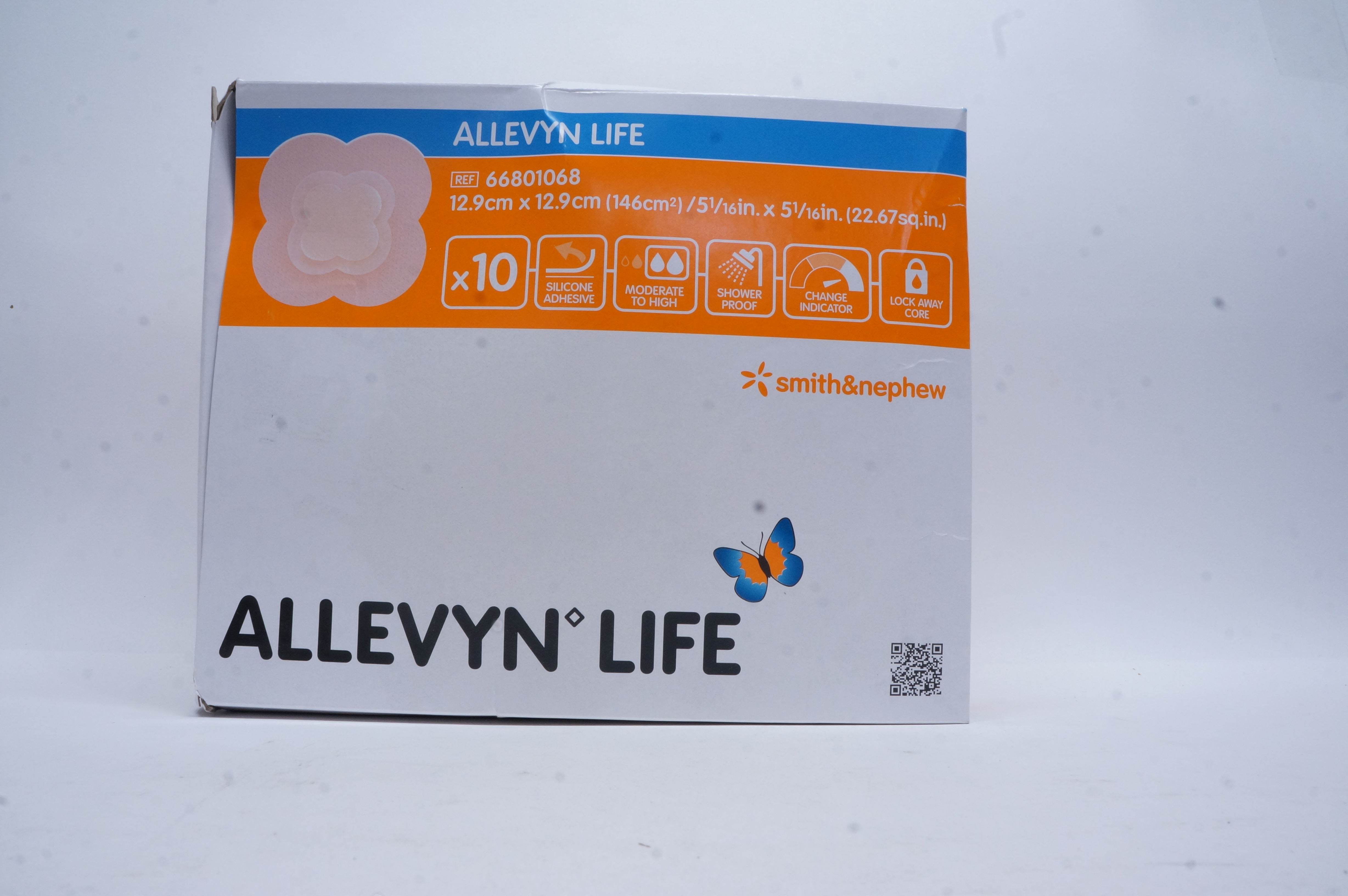 Smith&Nephew 66801068 ALLEVYN LIFE 5-1/16inch x 5-1/16inch - Box of 10