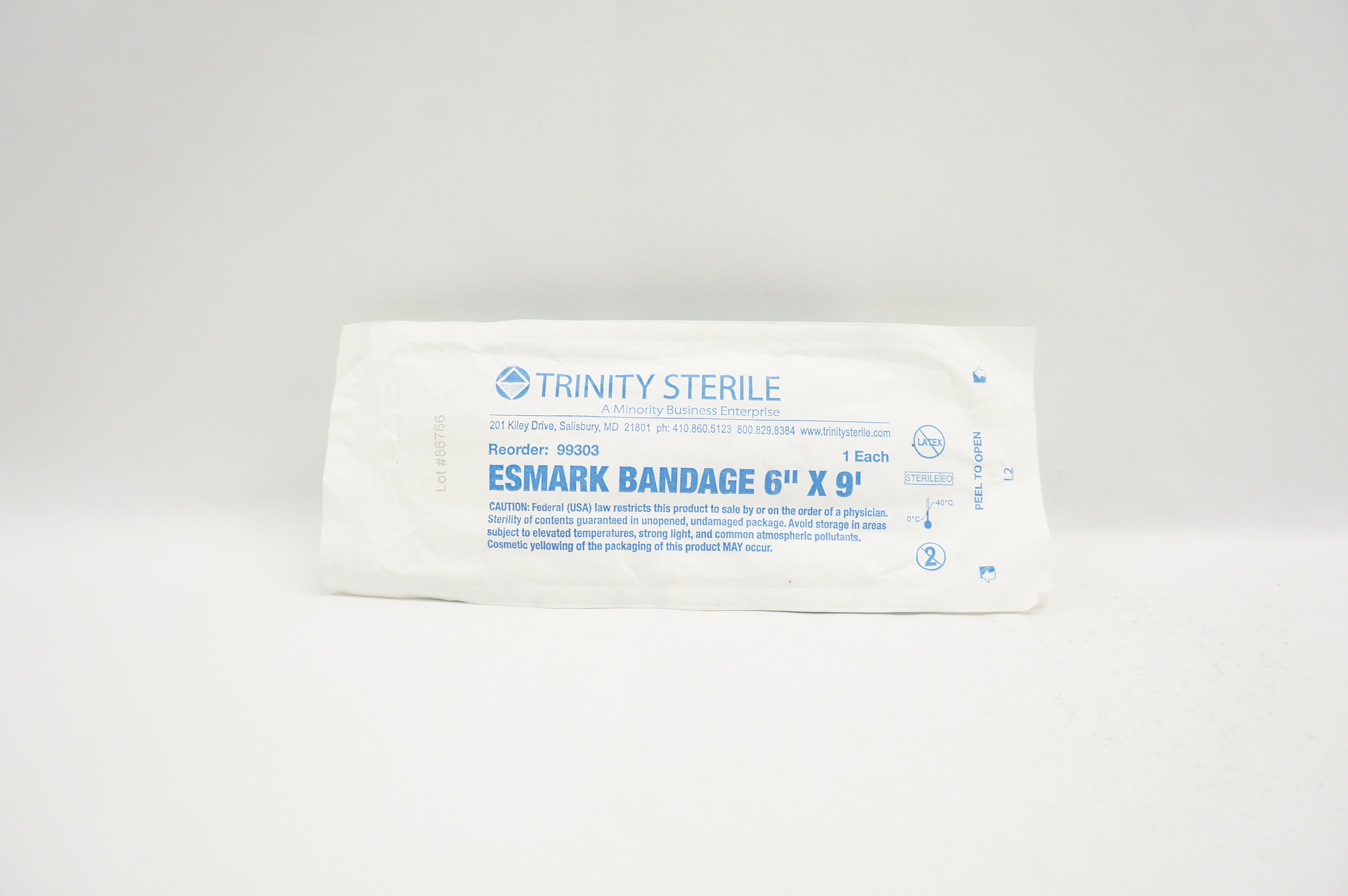 Trinity 99303 Esmark Bandage 6inch x 9F