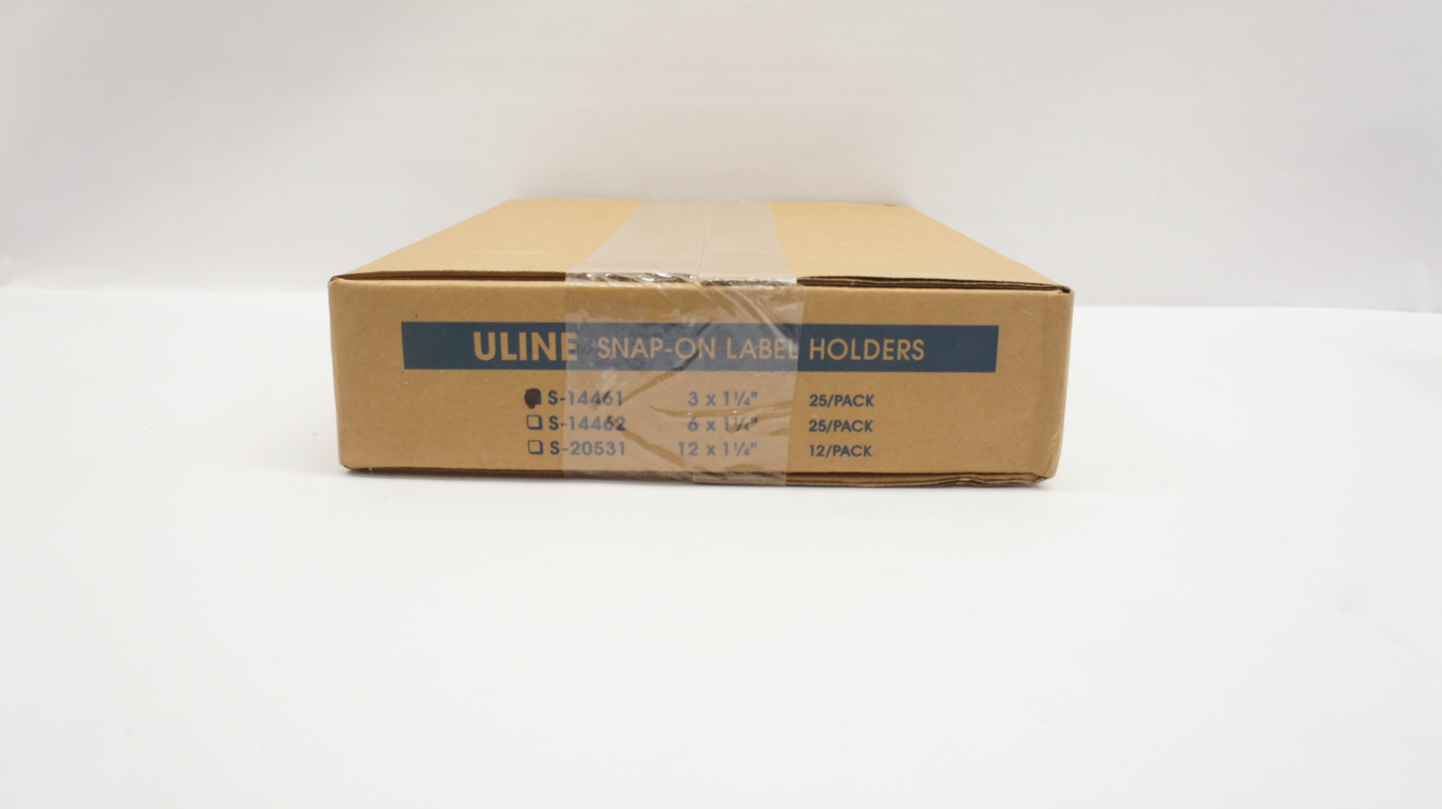 Uline S-14461 Snap-On Label Holder 3 x 1-1/4inch - Pack of 25