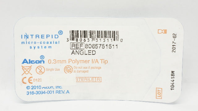 Alcon 8065751511 Intrepid Micro-Coaxial System 0.3mm Polymer I/A Tip Angled (x)