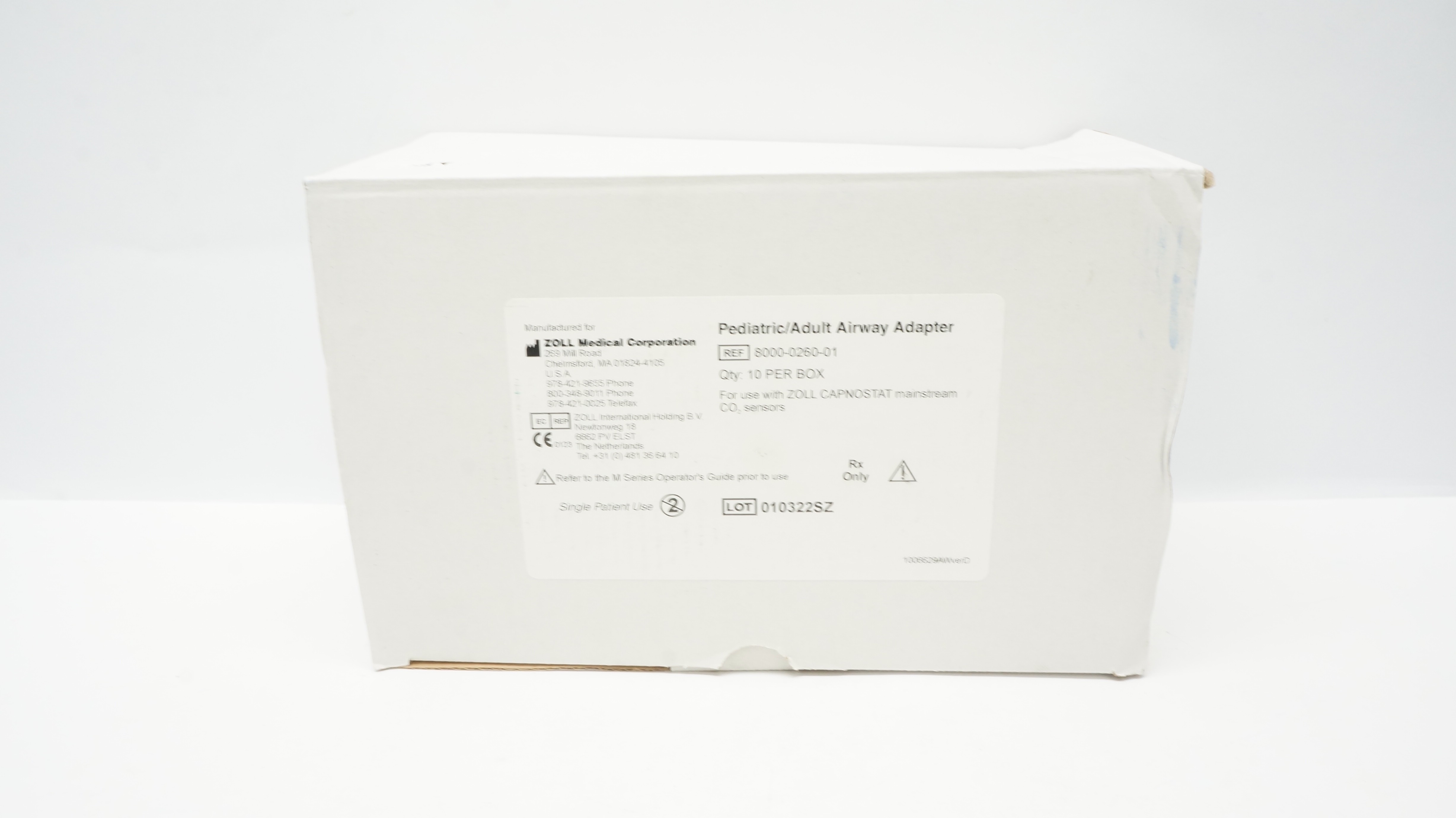 ZOLL 8000-0260-01 Pediatric/Adult Airway Adapter - Box of 4