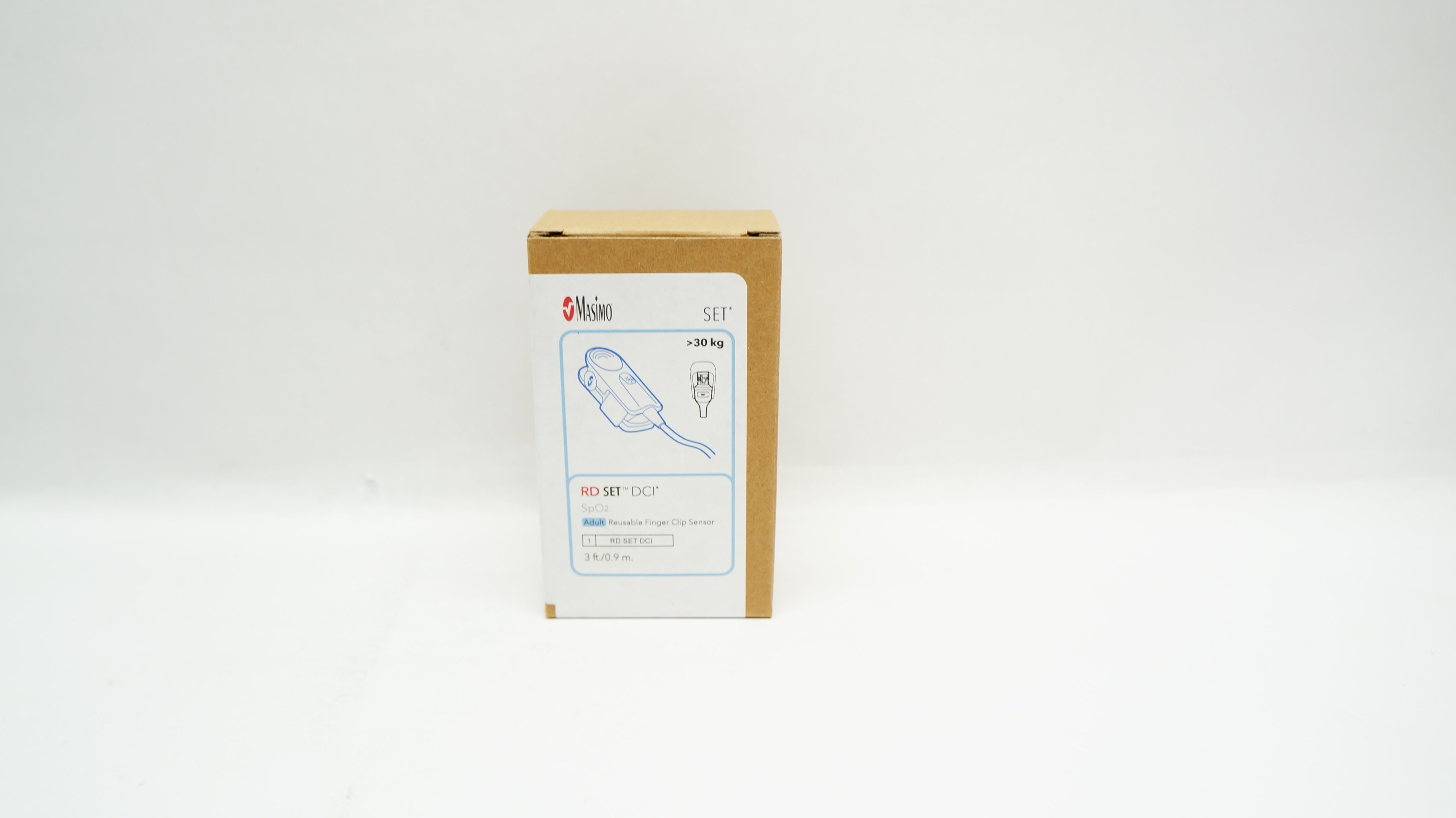 Masimo 4050 RD Set DCI SpO2 Adult Resuable Finger Clip Sensor 3ft. > 30kg