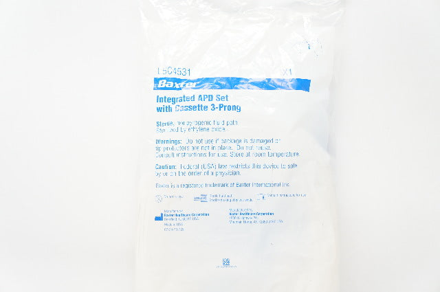 Apd Set Baxter L5C4531 Integrated APD Set with Cassette 3-Prong