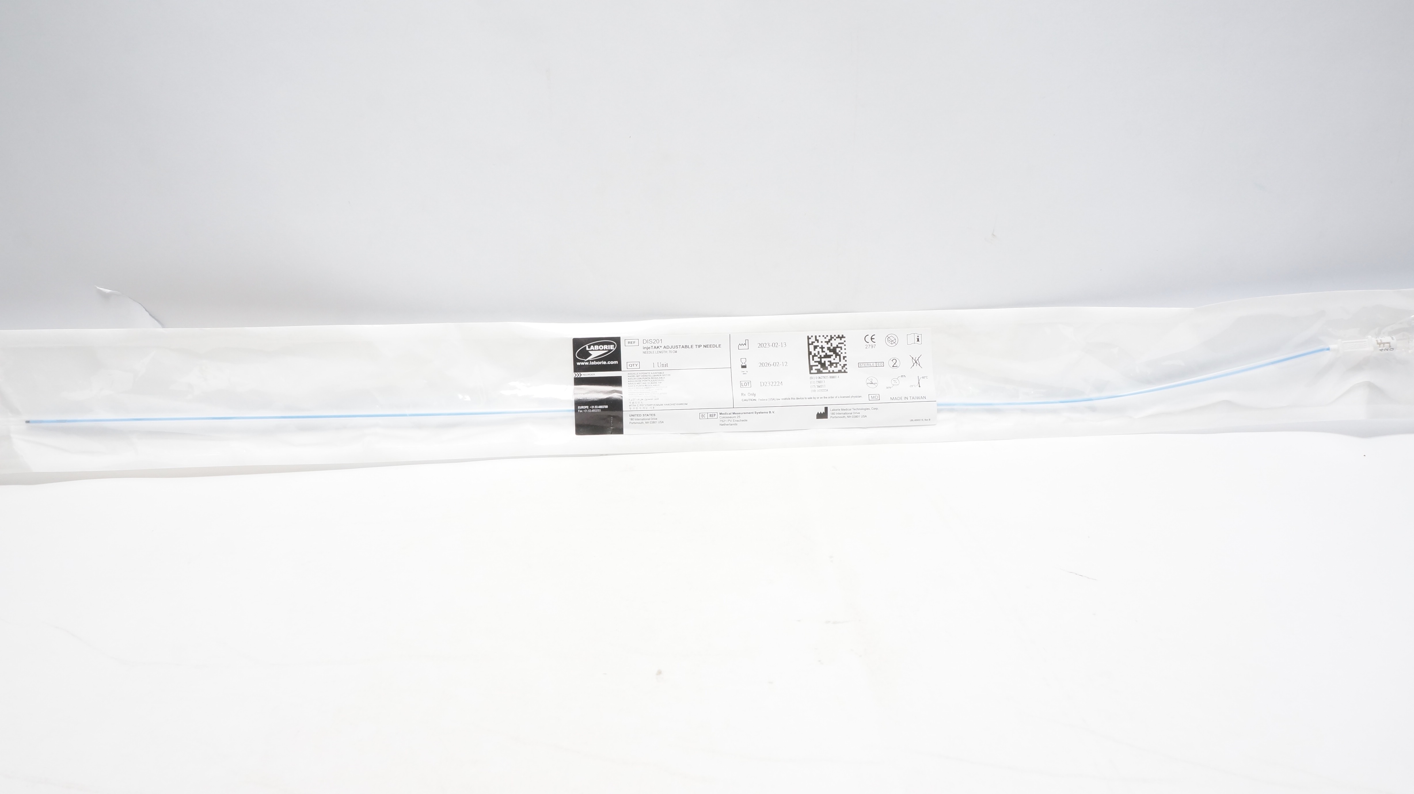 Laborie Medical DIS201 InjeTak Adjustable Tip Ndle 70cm
