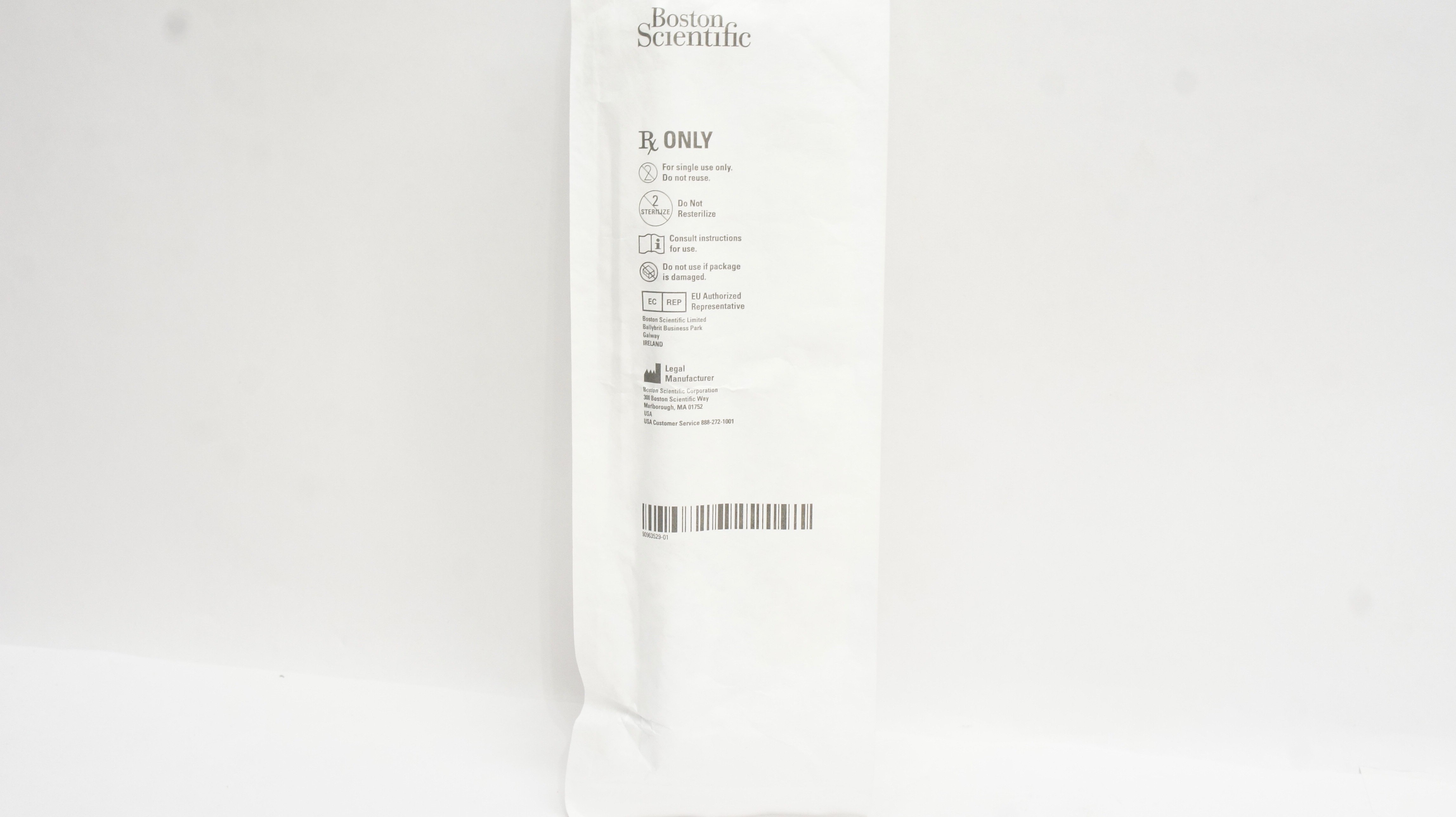 医療器具プリント violet fane Boston Scientific M0062601580 Amplatz Type Renal Sheath 28F