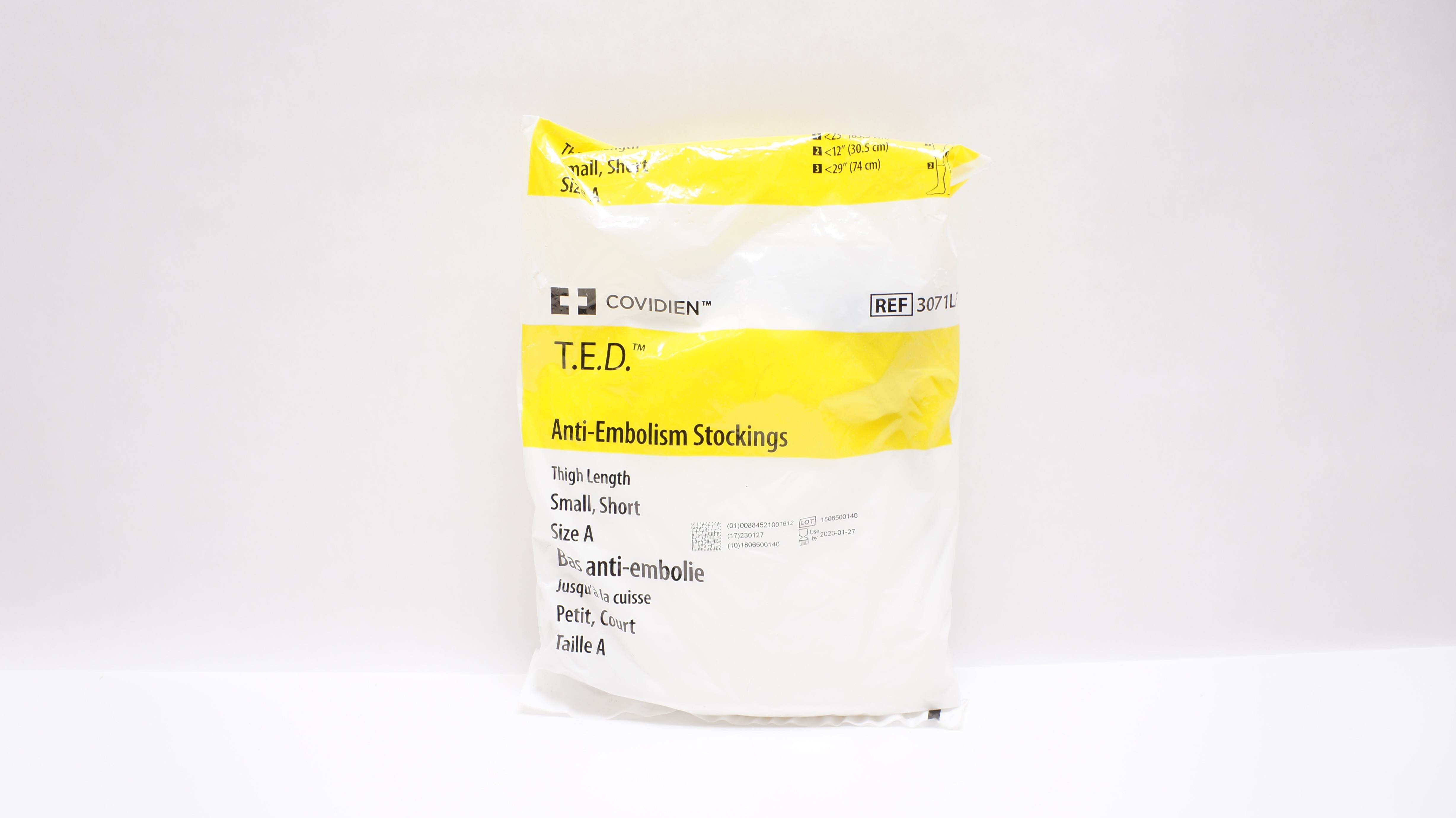 Covidien 3071LF T.E.D. Anti-Embolism Stockings, Thigh Length, Small (x)