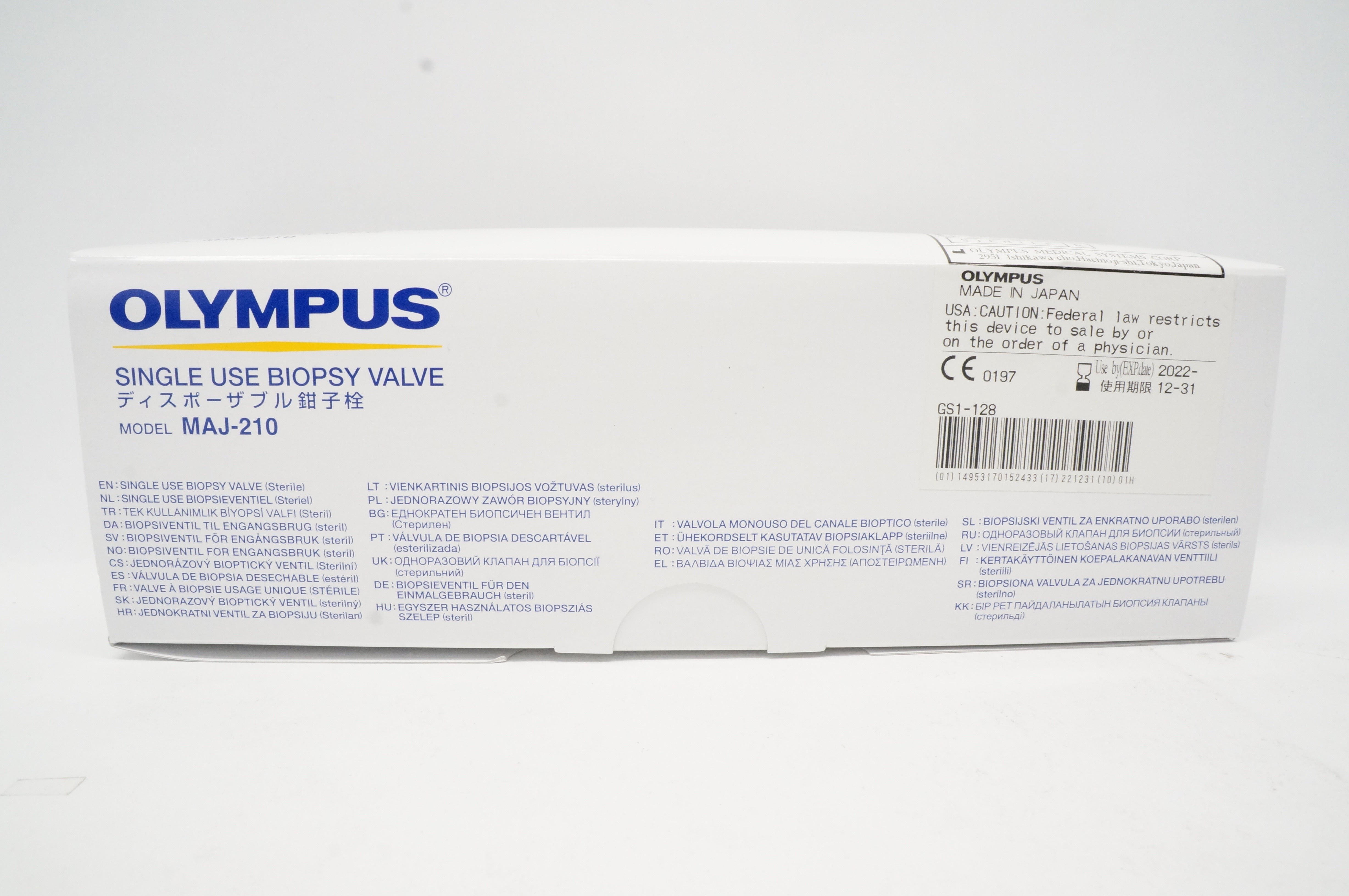 Olympus MAJ-210 Single Use Biopsy Valve ~ Box of 20