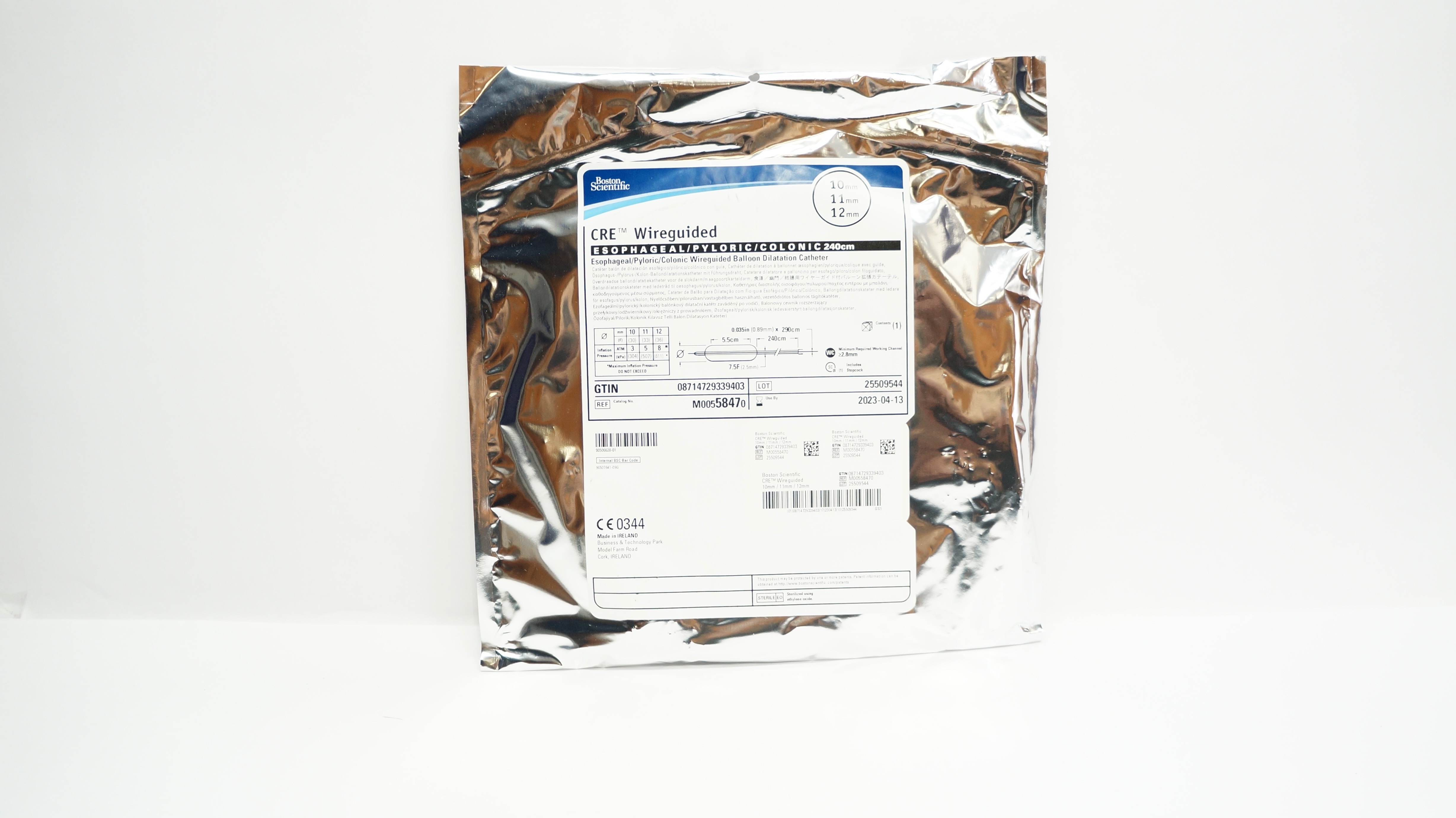 Boston Scientific M00558470 CRE Wireguided Balloon Dilatation Cath. 10x11x12mm(x)