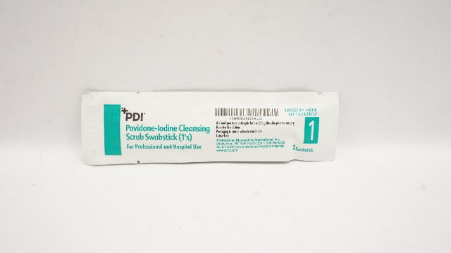 PDI S48050 Povidone-Iodine Cleansing Scrub Swabstick (1's) (x)
