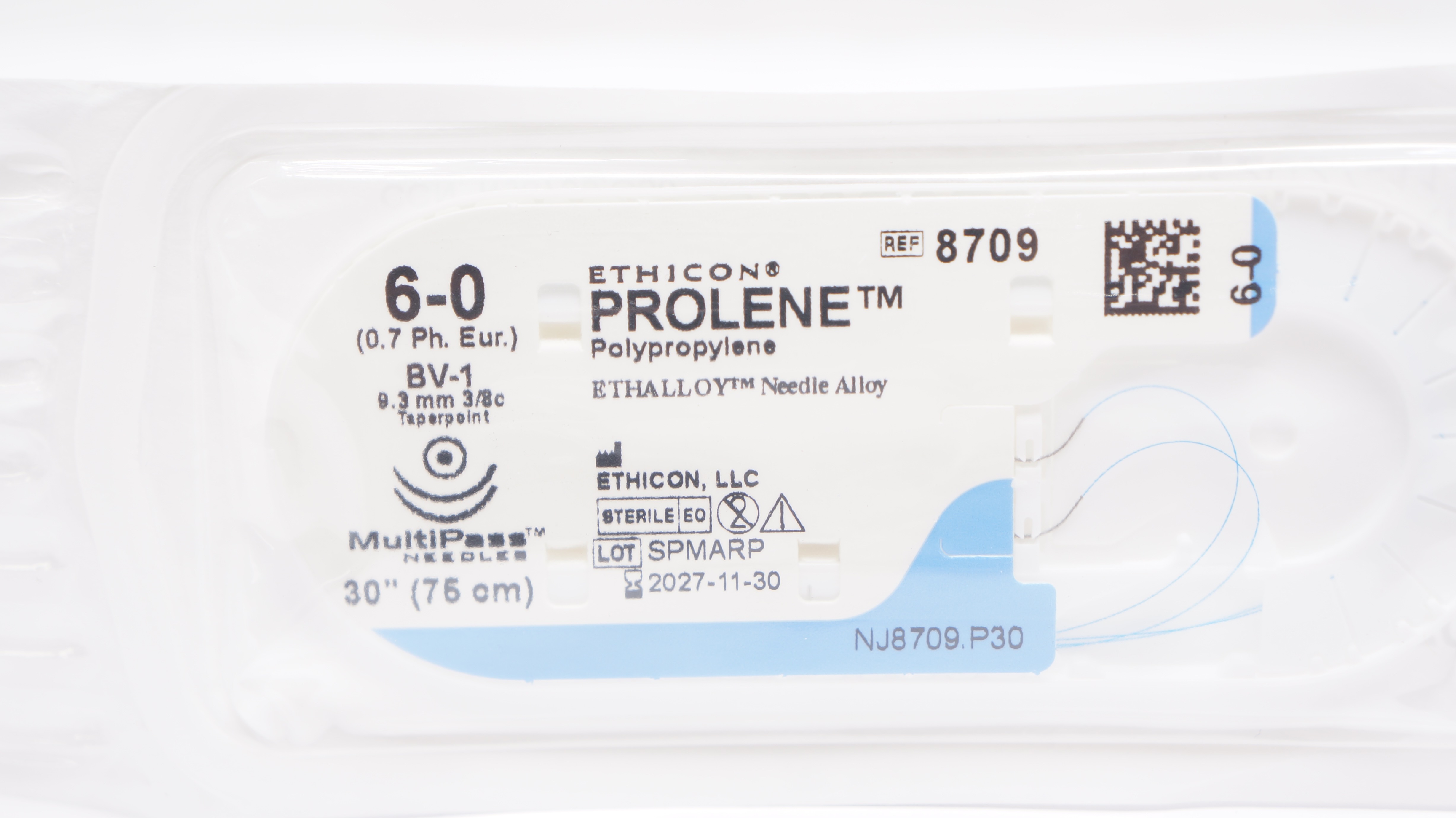 フラーレン　s Ethicon 8709 6-0 PROLENE Polypropylene Stre BV-1 9.3mm 3/8c