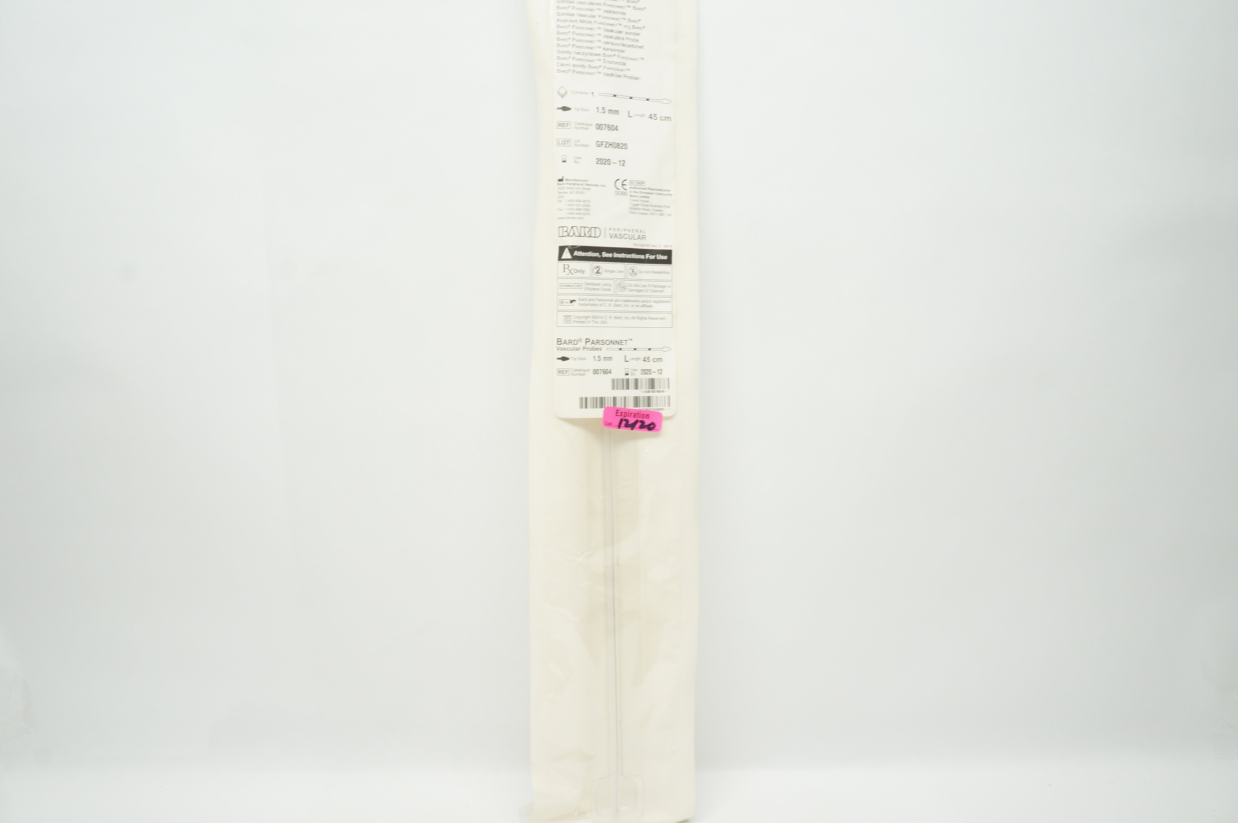 Bard 007604 Parsonnet Vascular Probe 1.5mm x 45cm (x)