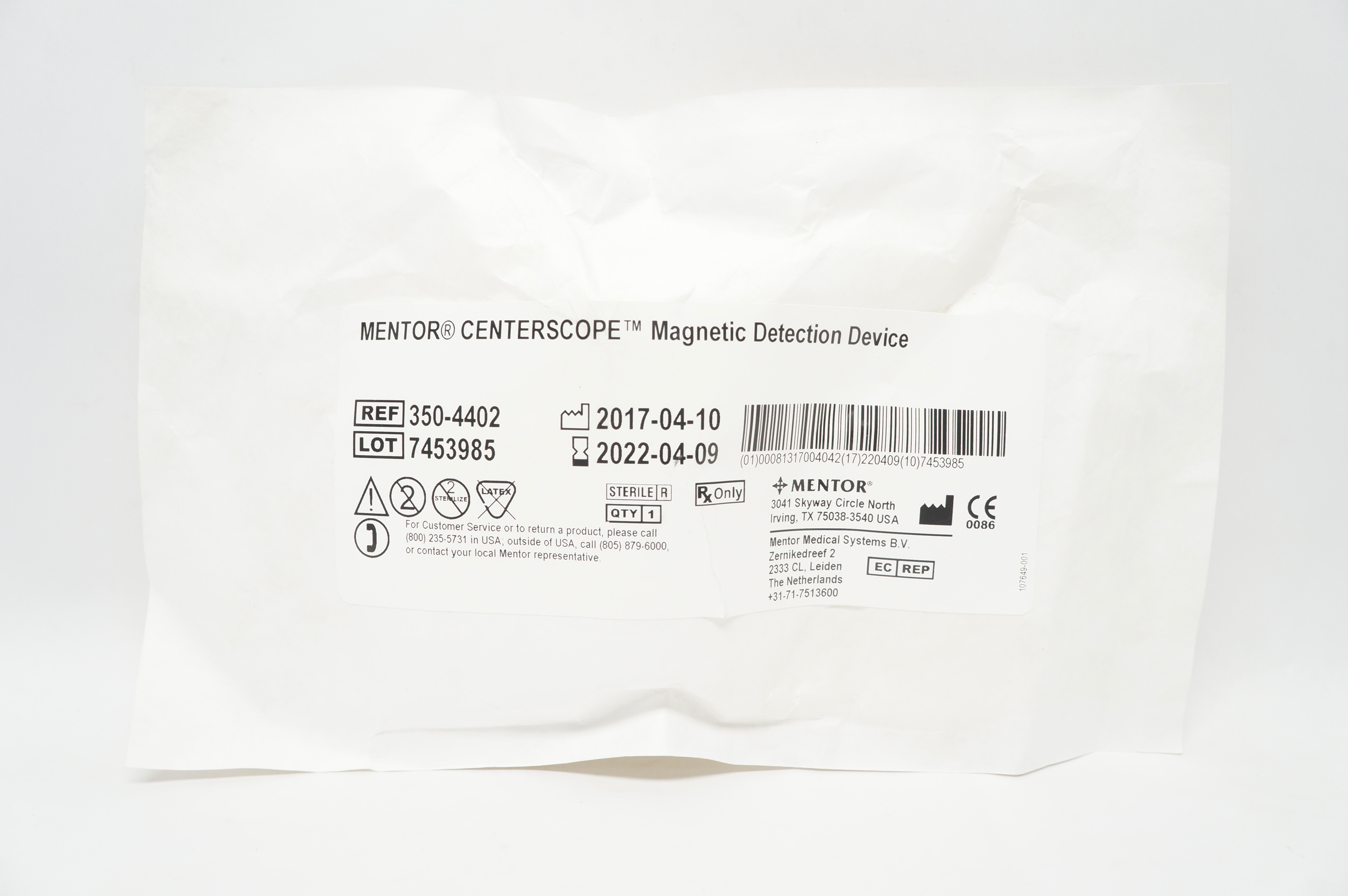 Mentor 350-4402 Centerscope Magnetic Detection Device (x)