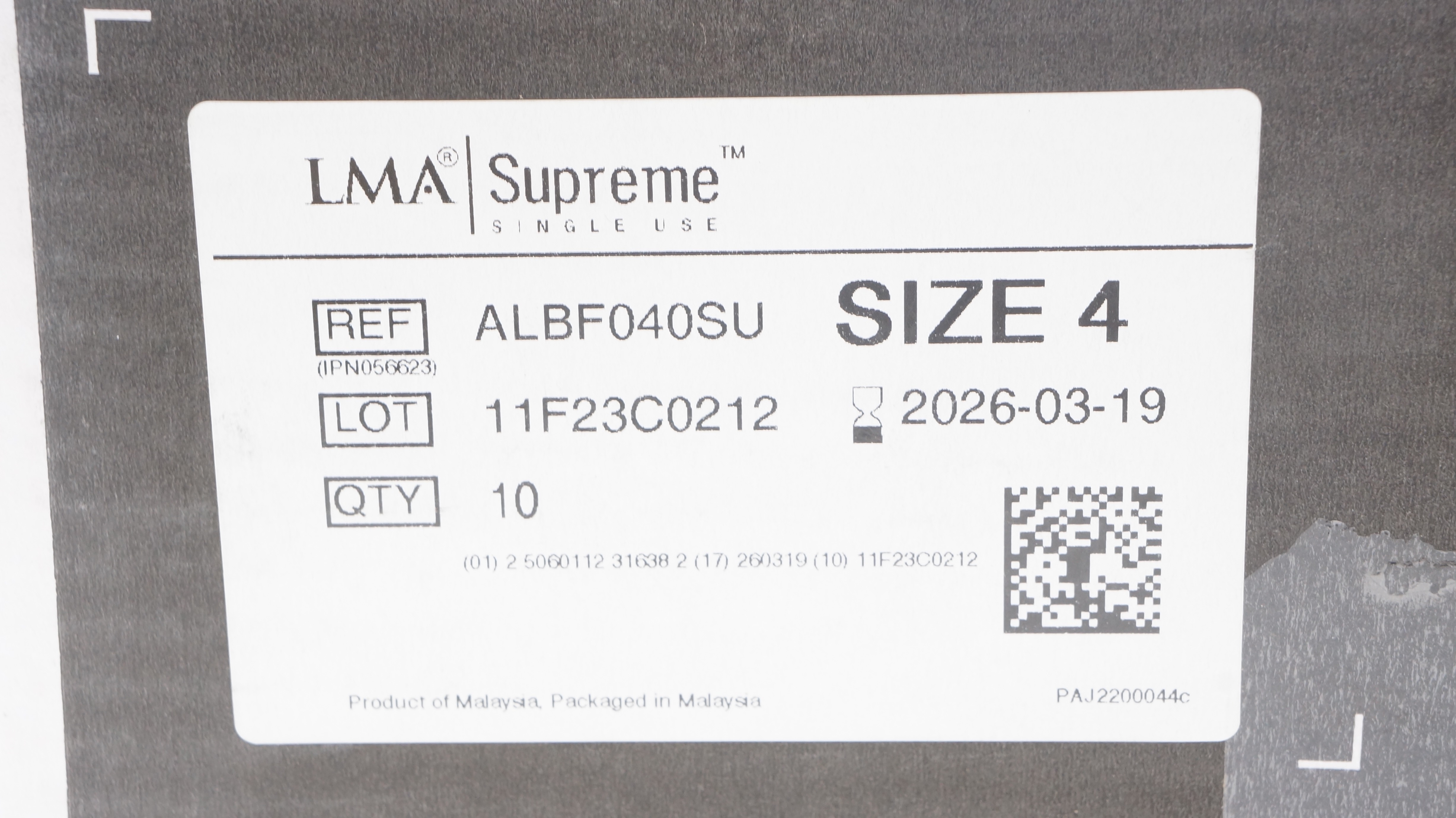 Teleflex ALBF040SU LMA Laryngeal Mask Airway Size 4 - Box of 8