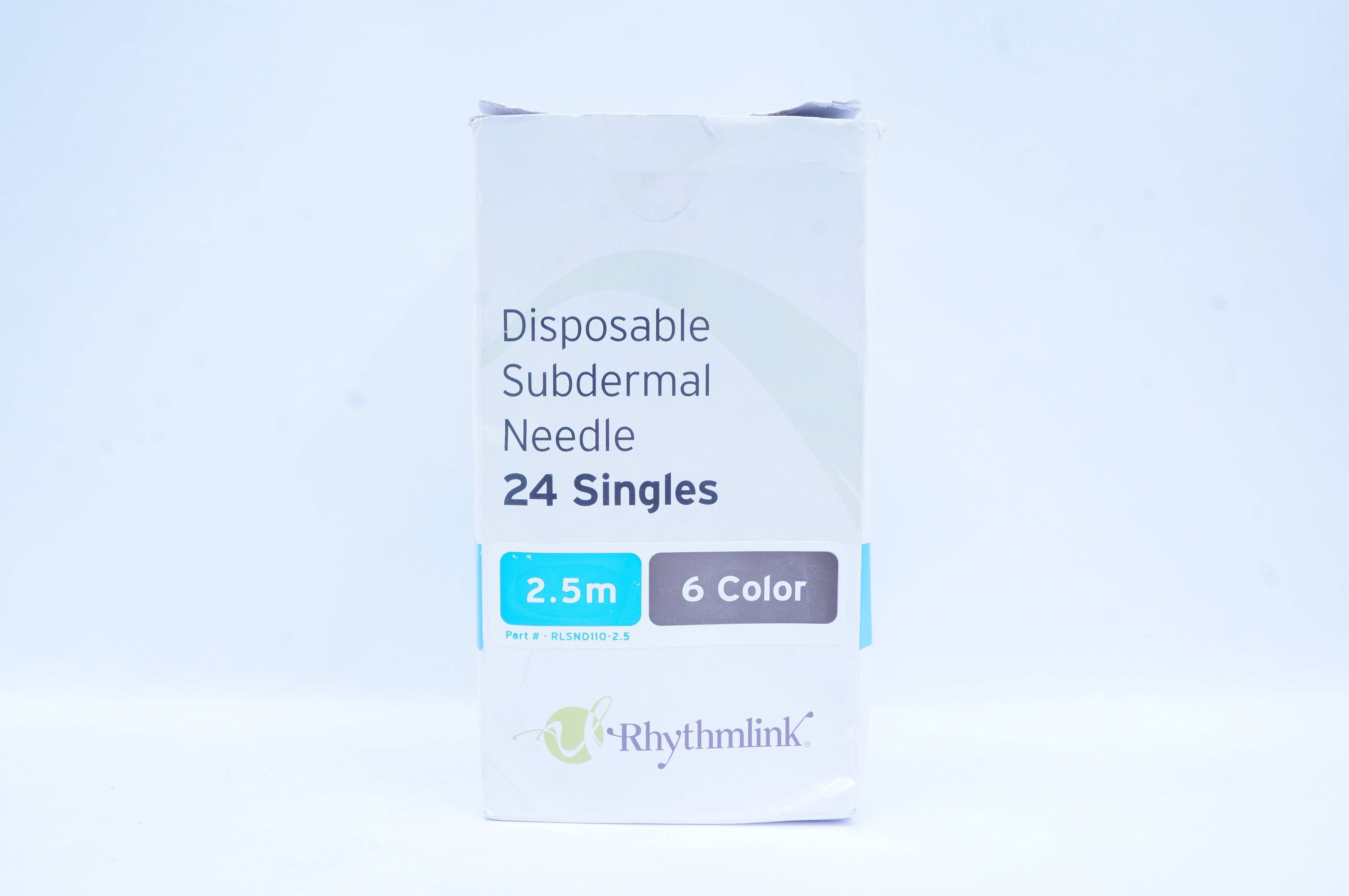 Rhythmlink RLSND1102.5 Disposable Subdermal Ndle, 6 Color 2.5m (x
