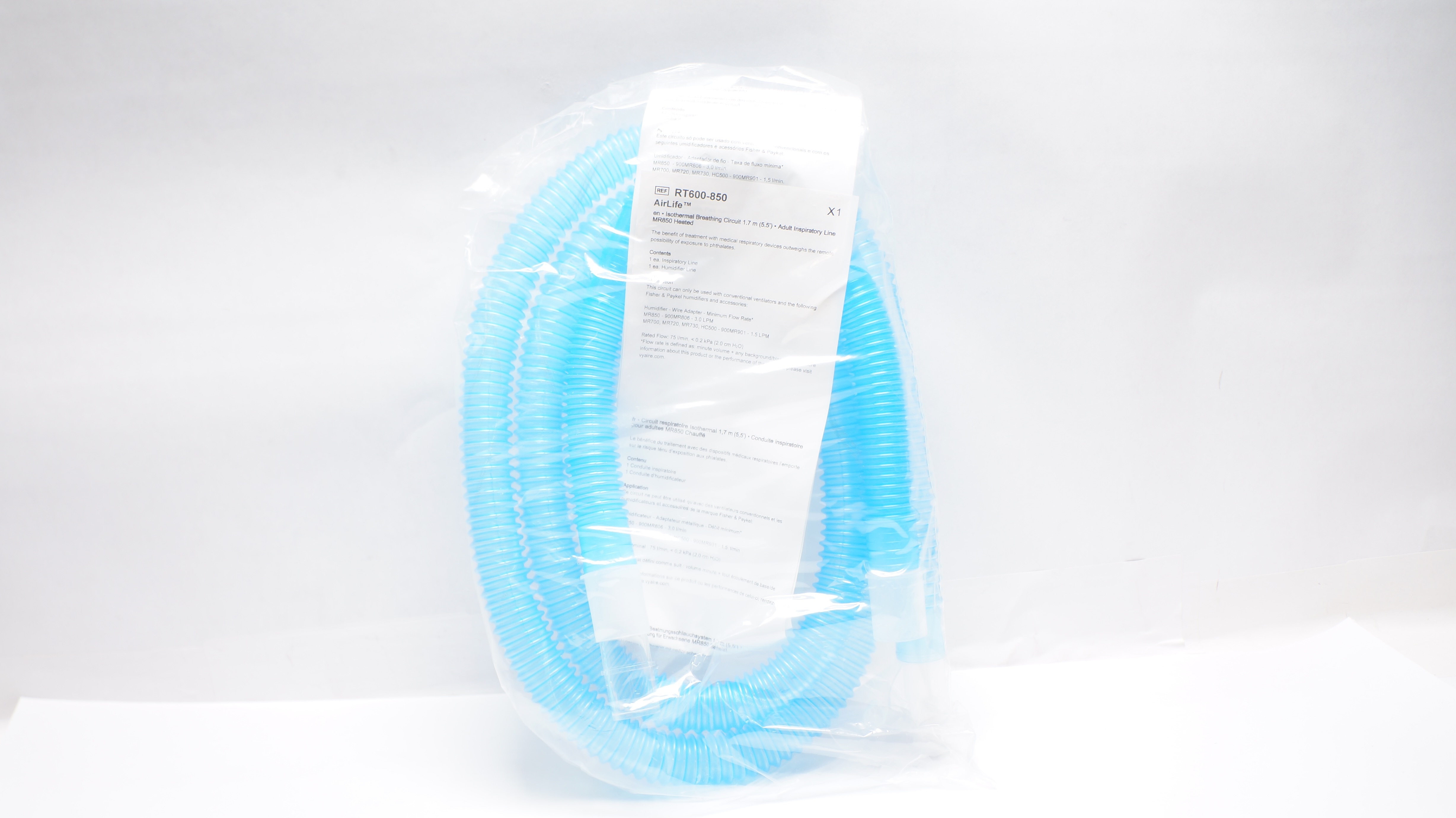 RT600850 Airlife Isothermal Breathing Circuit 5,5In Adult Inspiratory Line