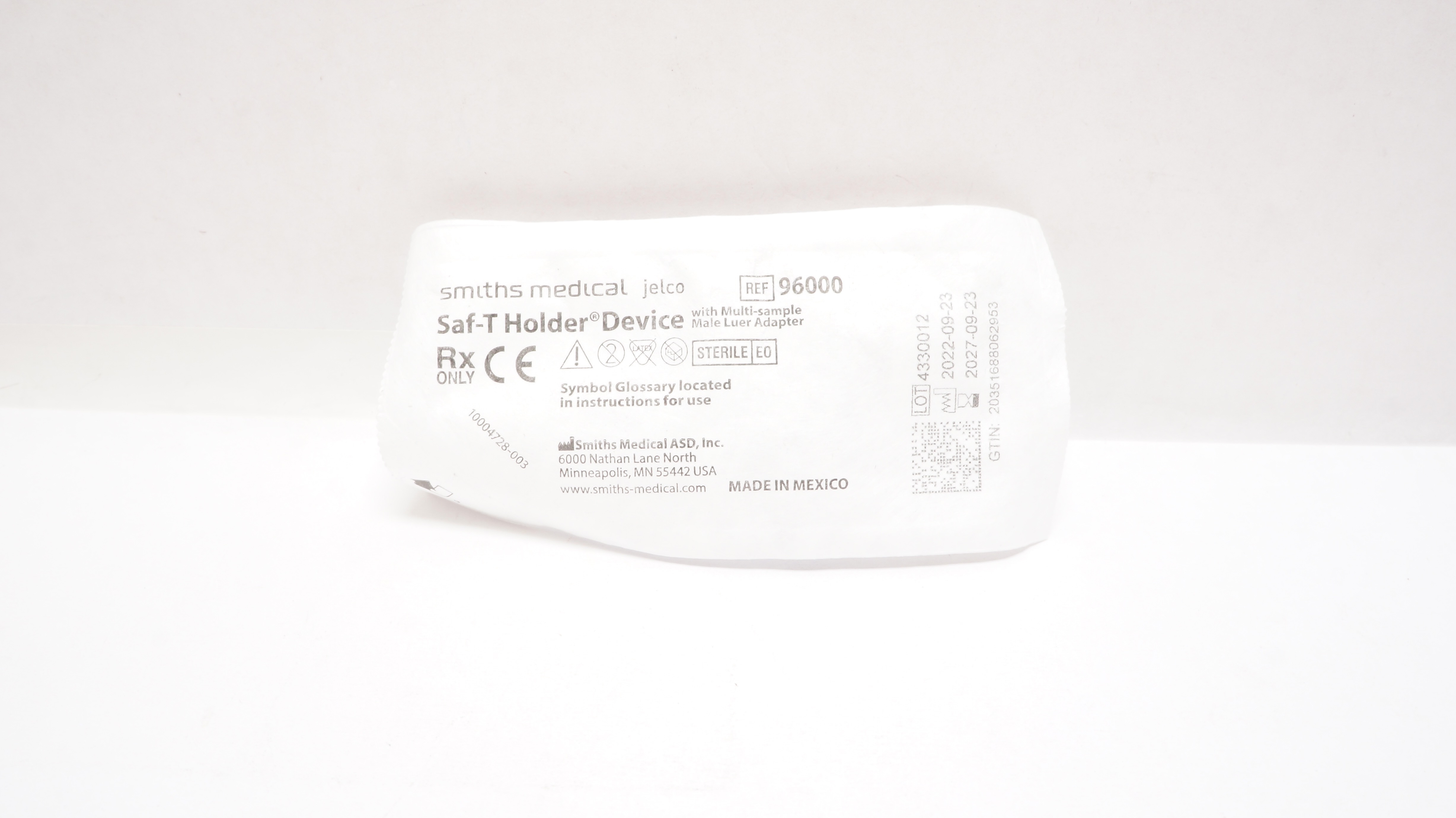 Smiths Medical 96000 Saf-T Holder Device