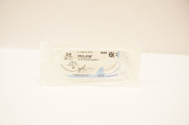 Ethicon 8689 2-0 PROLENE Stre FSLX 36mm 3/8c Reverse Cutting, 30inch (x)