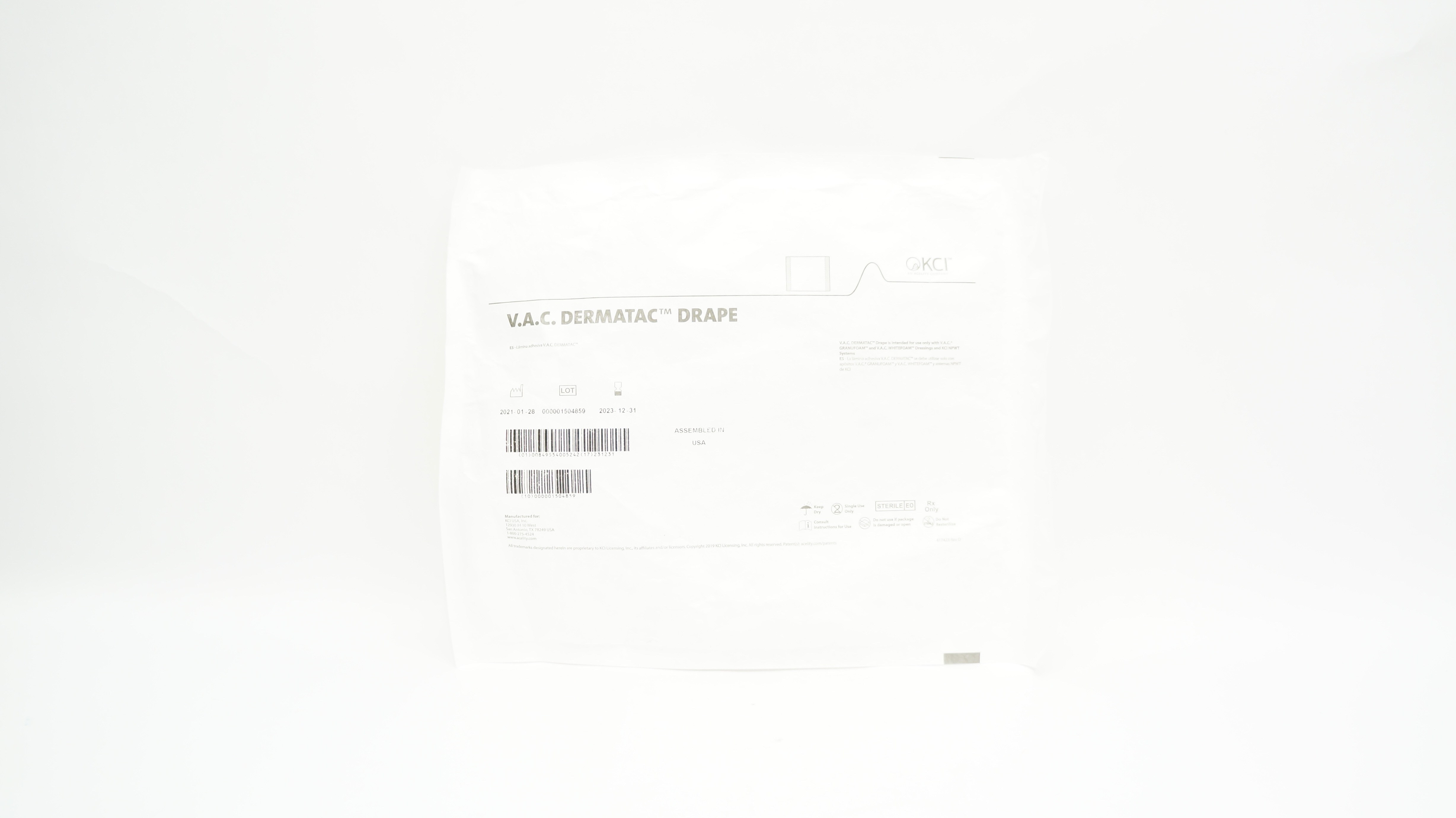 KCI Acelity V.A.C. Dermatac Drape