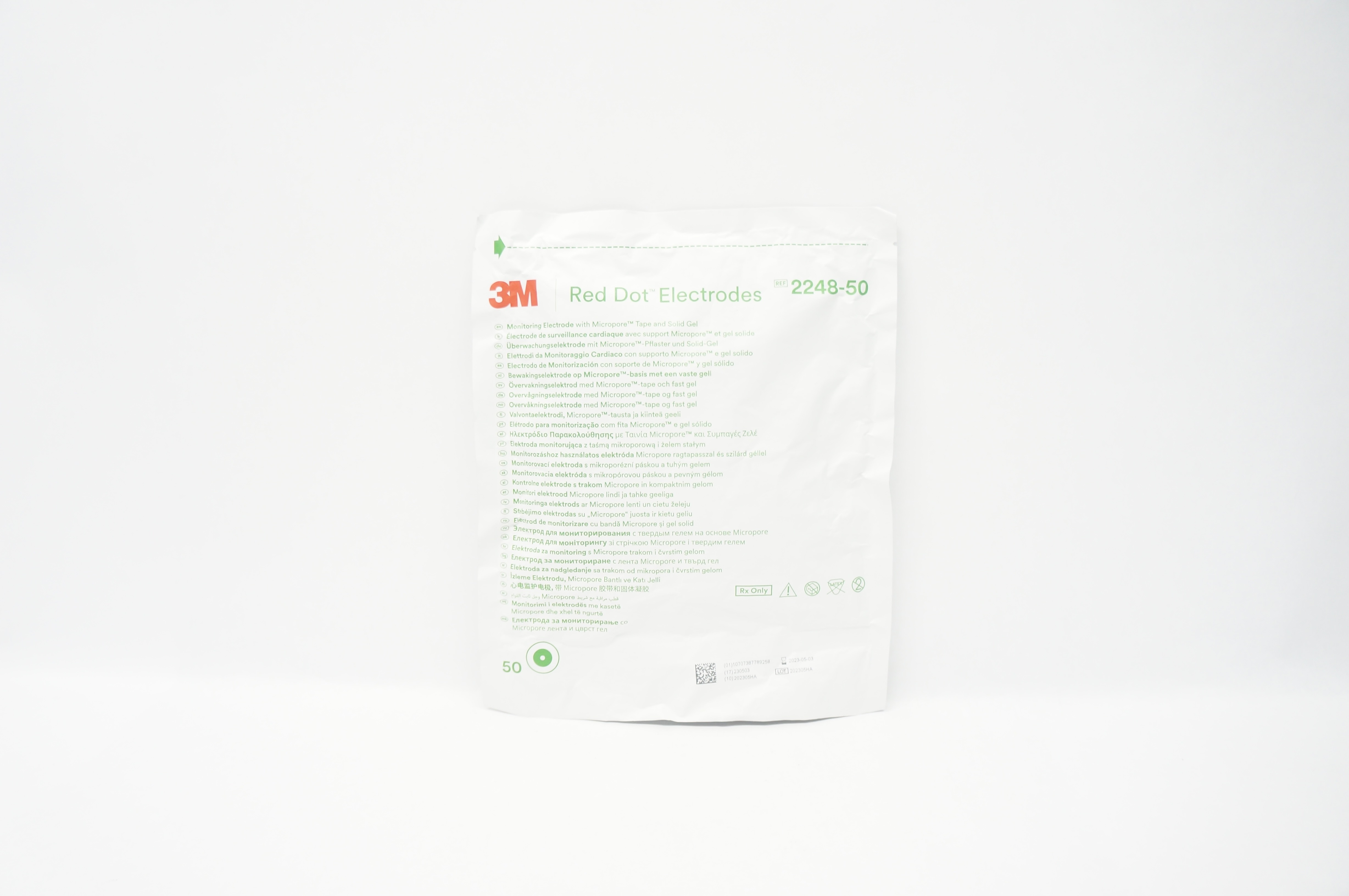 3M™ Red Dot™ EKG-Elektroden, 3,3 cm x 4 cm, 50 Stk 3M™ Red Dot™ EKG-Elektroden, 3,3 cm x 4 cm, 50 Stk