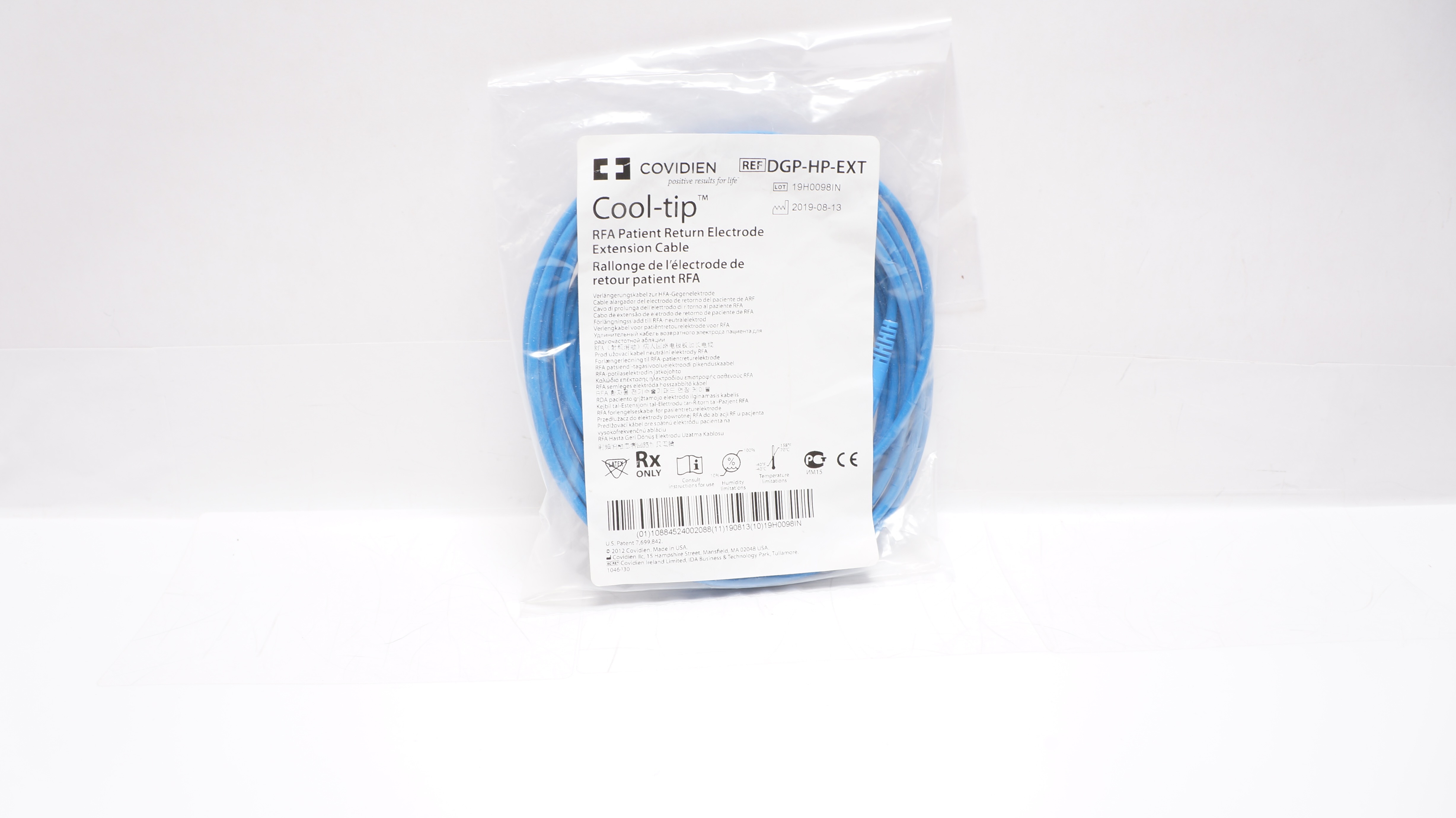 Cool Rfa Hip Covidien DGP-HP-EXT Cool-tip RFA Patient Return Electrode Extension Cable