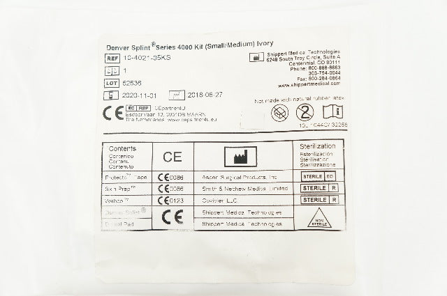 Shippert Medical 10-4021-05KS Denver Splint Series 4000 Kit (x)