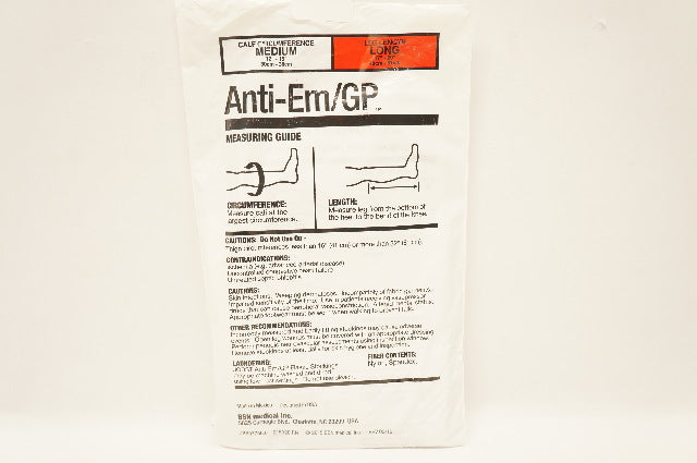 BSN Medical 111407 Anti-Em/GP Seamless Anti-Embolism Elastic Stocking, Knee-Hi