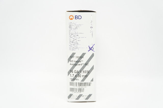 BD 382554 Insyte Autoguard BC Shielded IV Cath. 16GA x 1.16 inch - Box of 30 (x)