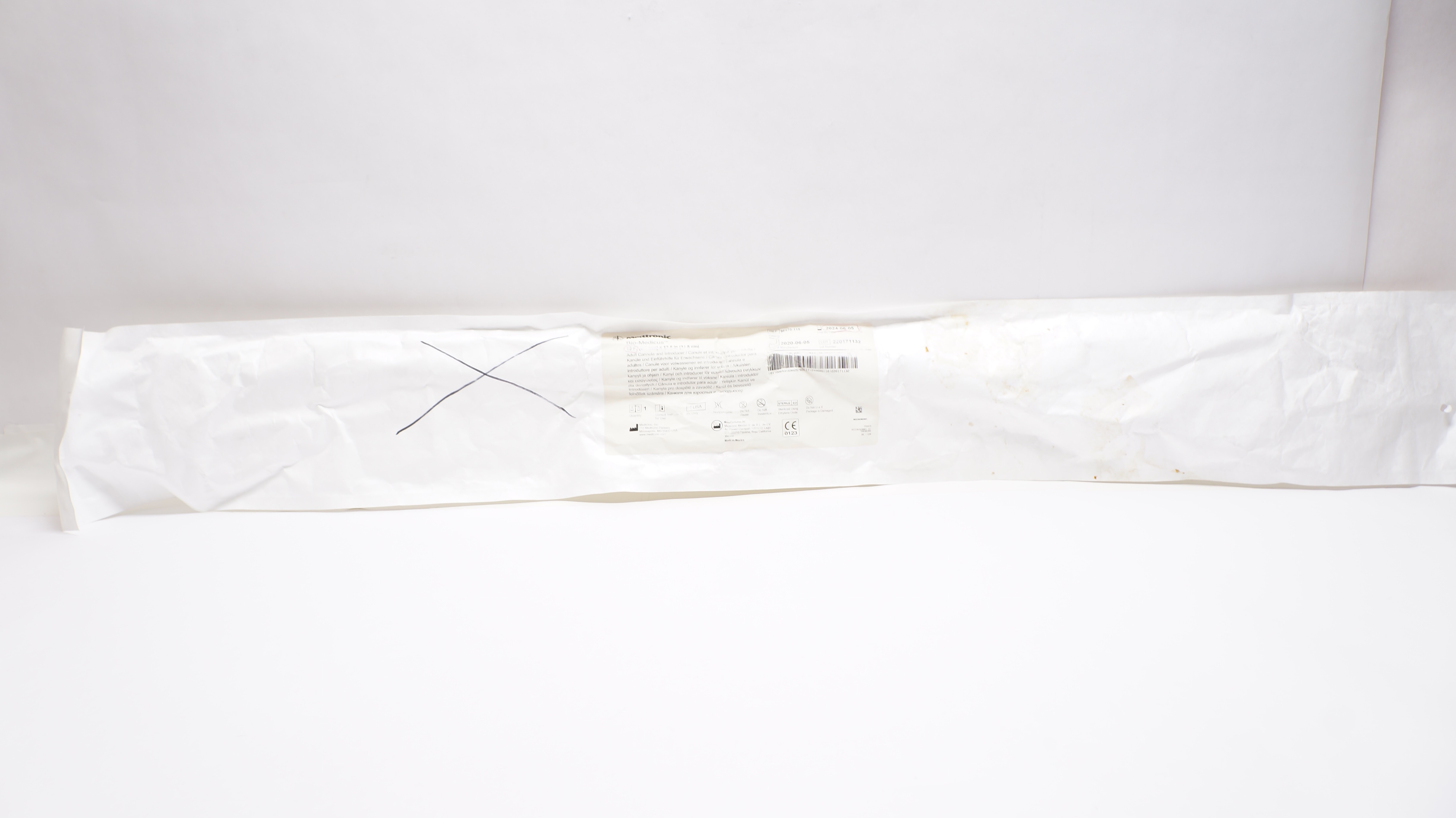 Medtronic 96570-115 Bio-Medicus Adult Cannula And Introducer, 15Fr x 12.5inch