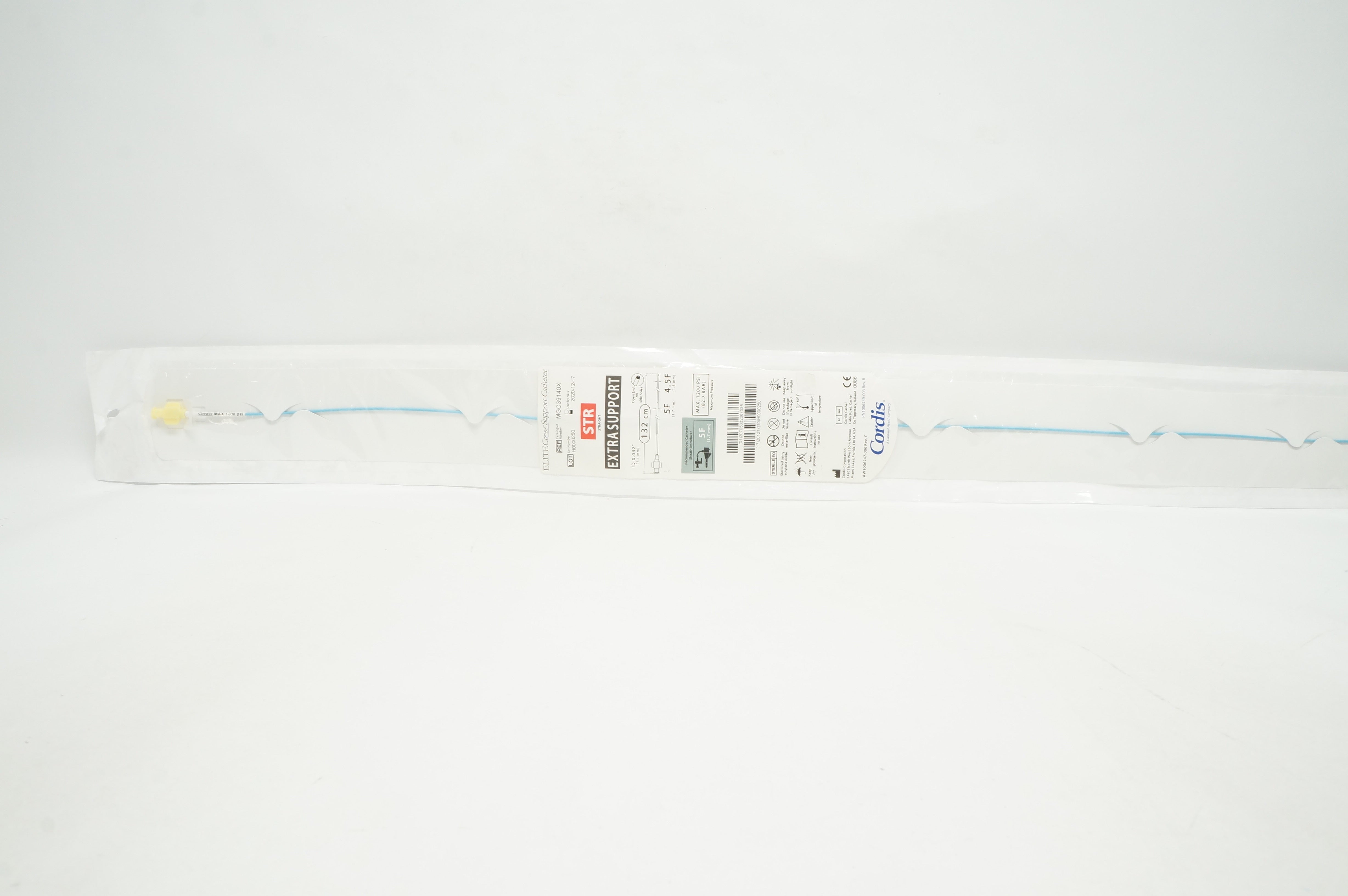 Cordis MGC39140X ELITECROSS Support Cath. STR, Extra, 132cm x 5F x 4.5F (x)