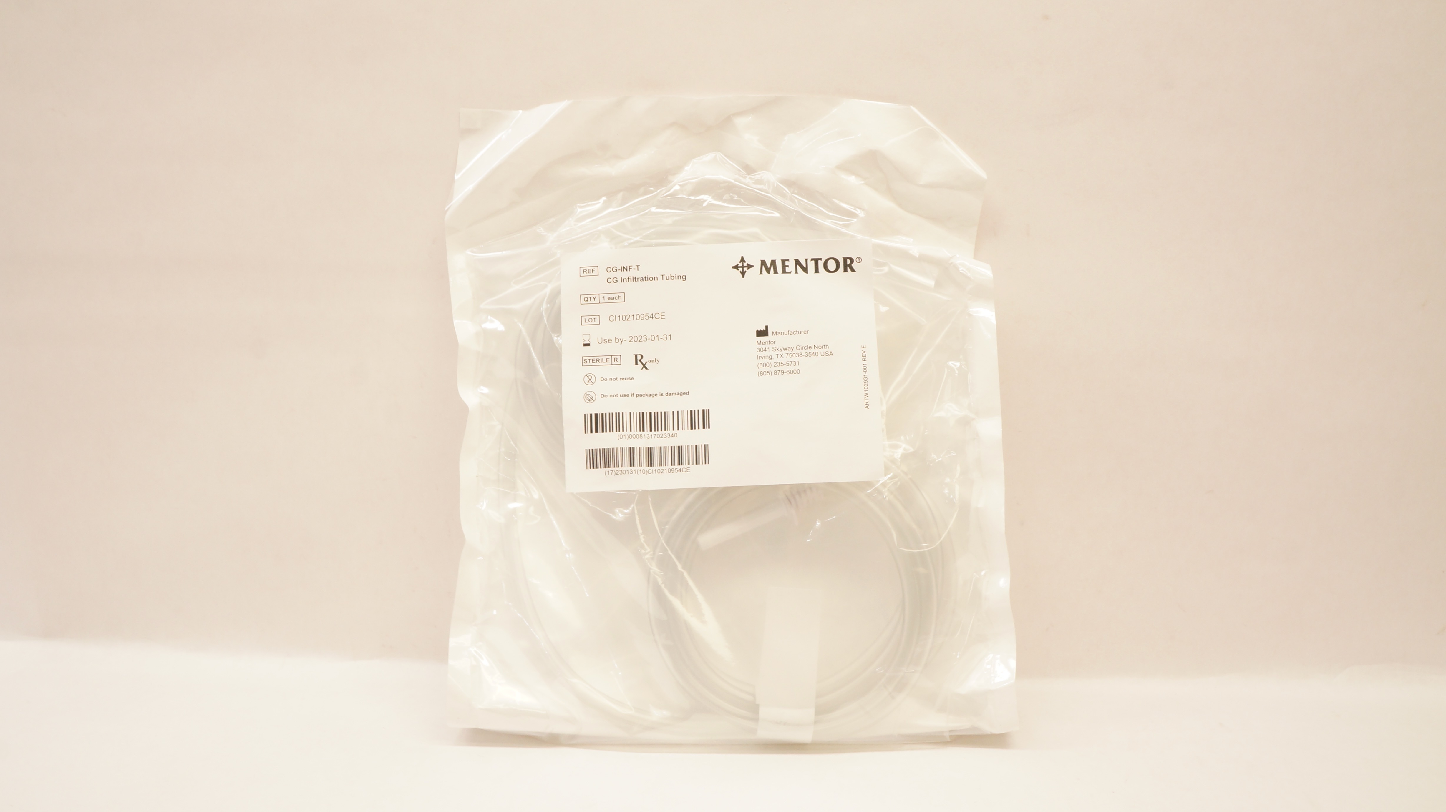 Mentor CG-INF-T CG Infiltration Tubing (x)