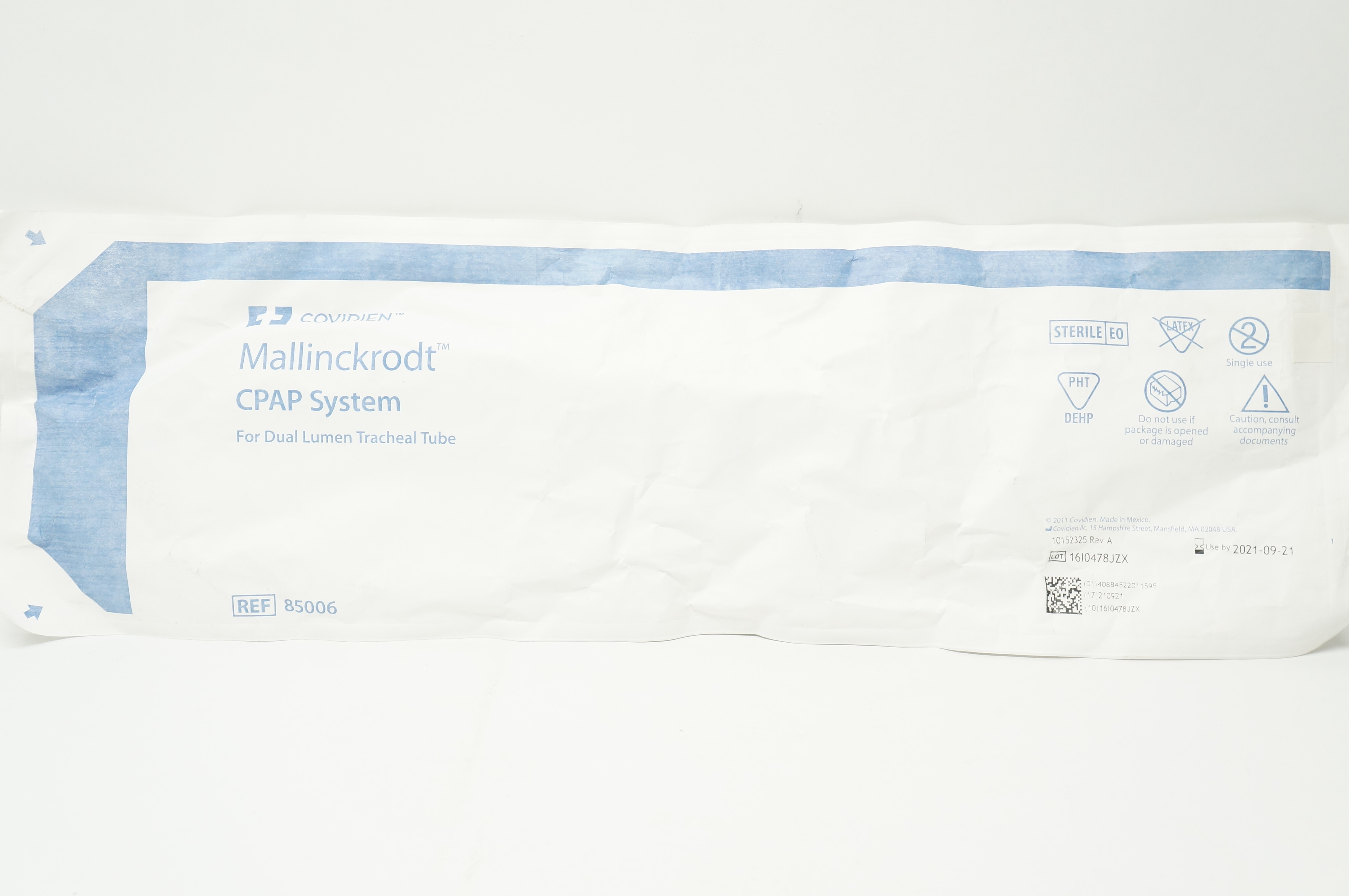 Covidien 85006 Mallinckrodt CPAP System For Dual Lumen Tracheal Tube (x)
