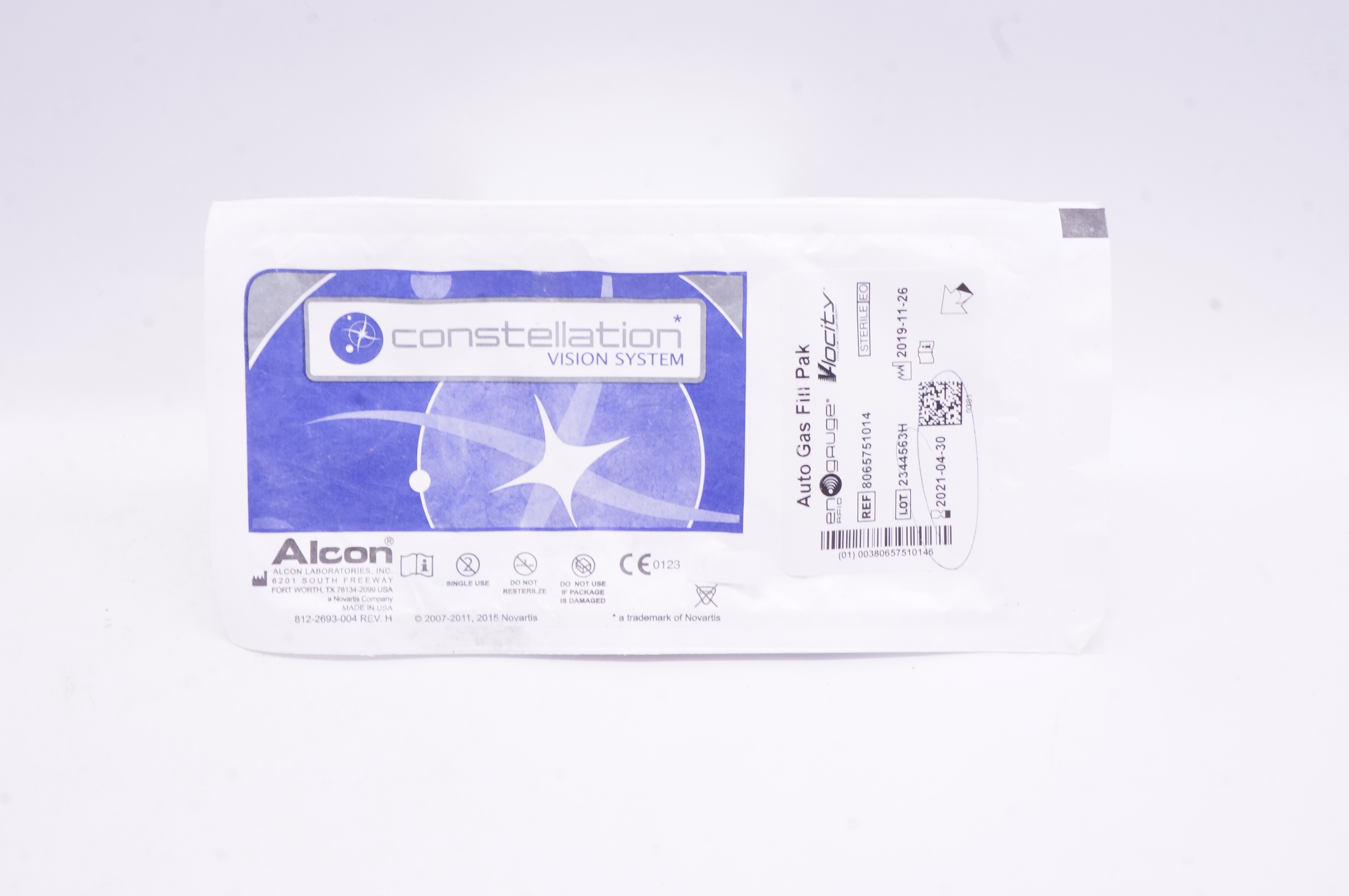 Alcon 8065751014 Constellation Vision System Auto Gas Fill Pak (x)