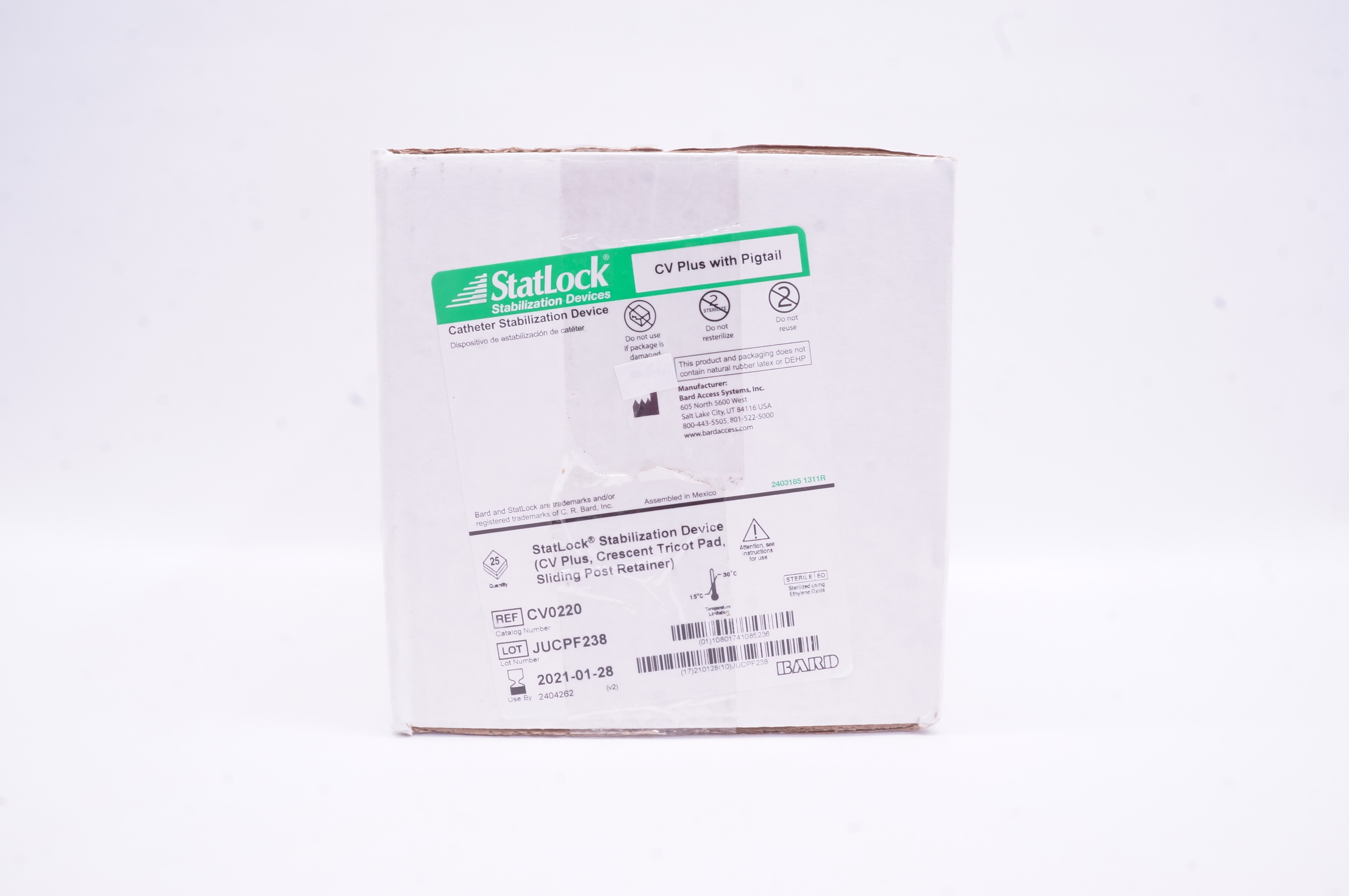 Bard CV0220 StatLock Cath. Stabilization Device (x) - Box of 25