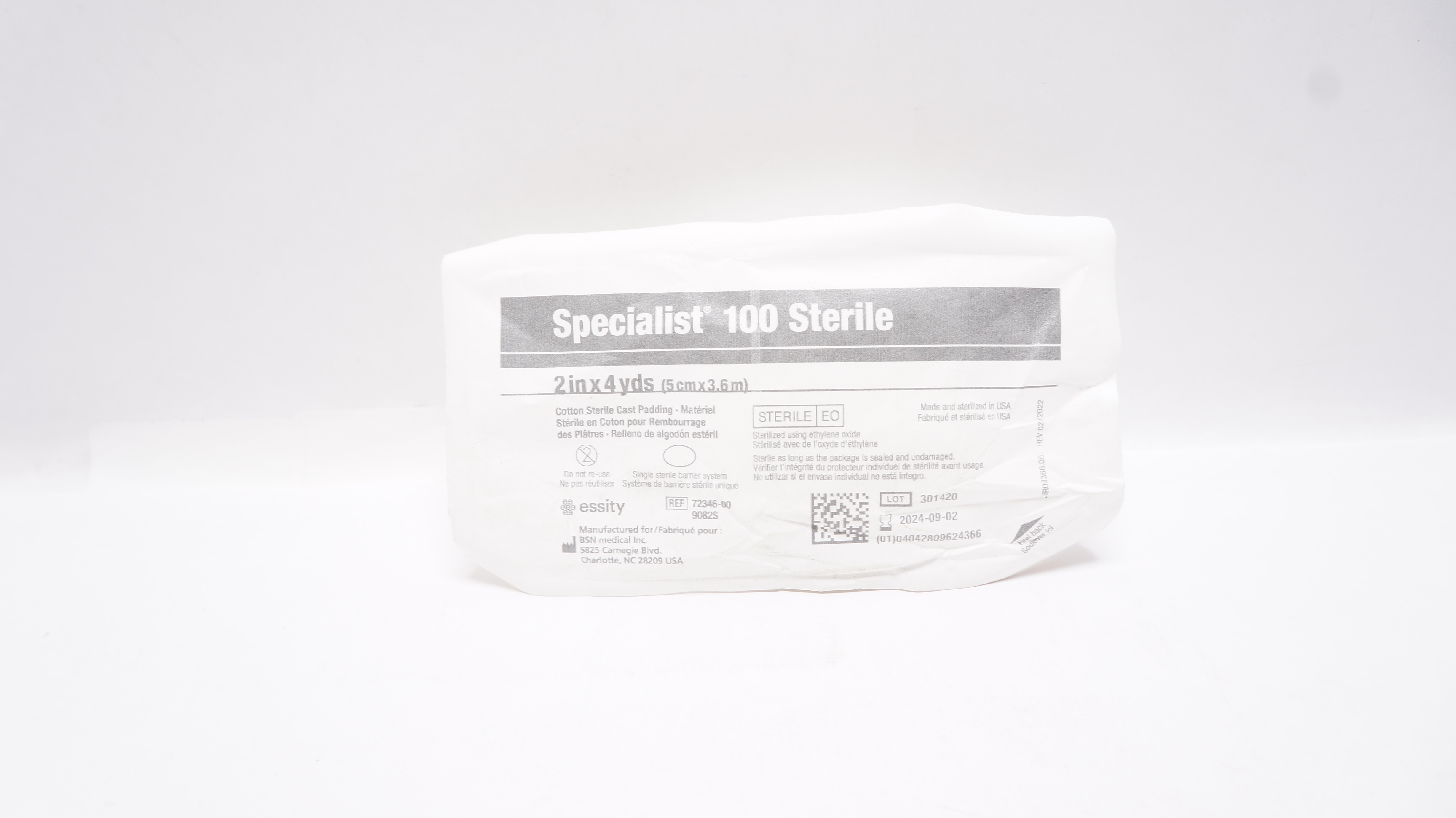 BSN Medical 72346-00 Specialist 100 Sterile Cotton Cast Padding 2inch x 4yds.