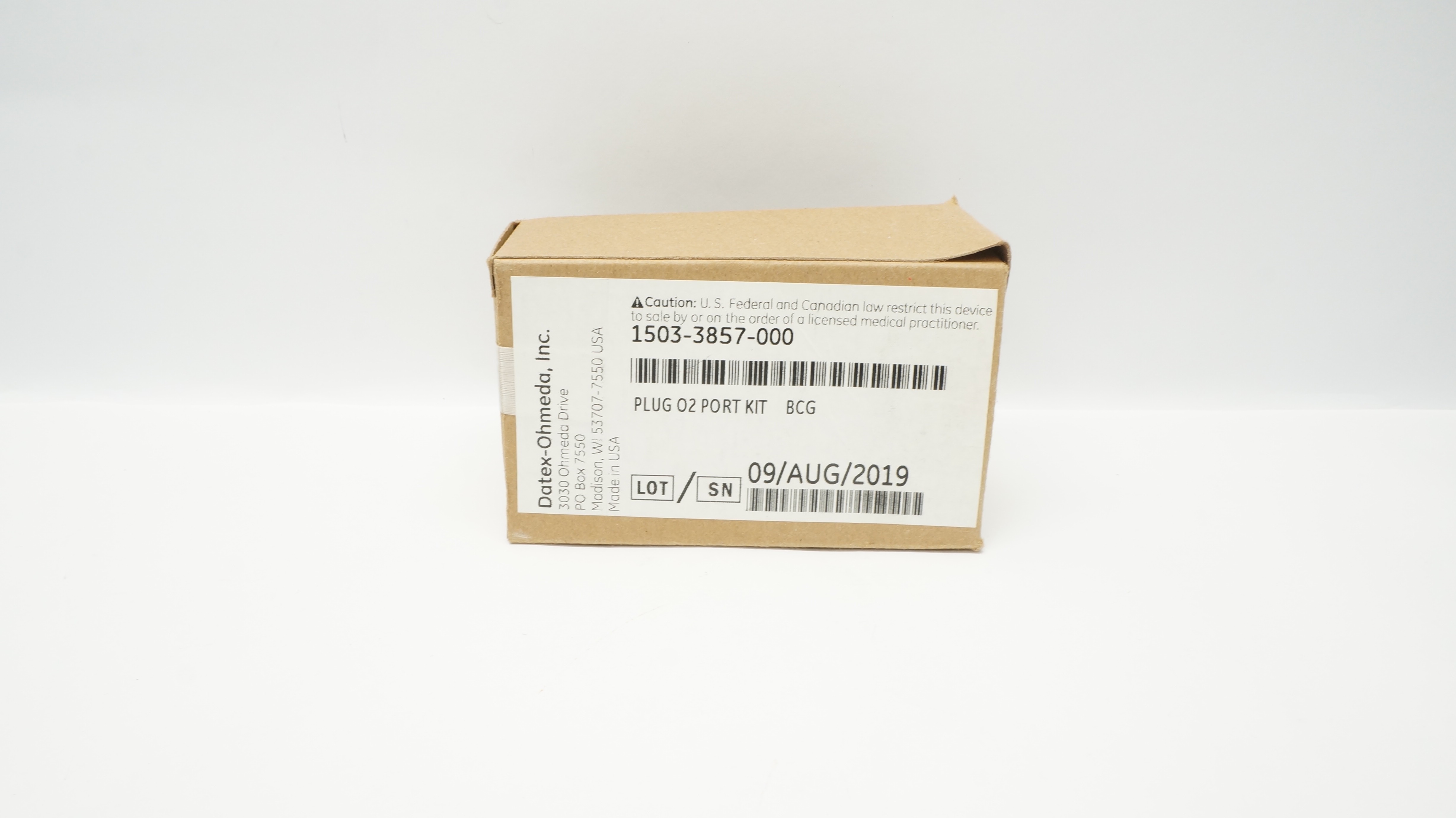 Datex-Ohmeda 1503-3857-000 Plug O2 Port Kit (BCG)