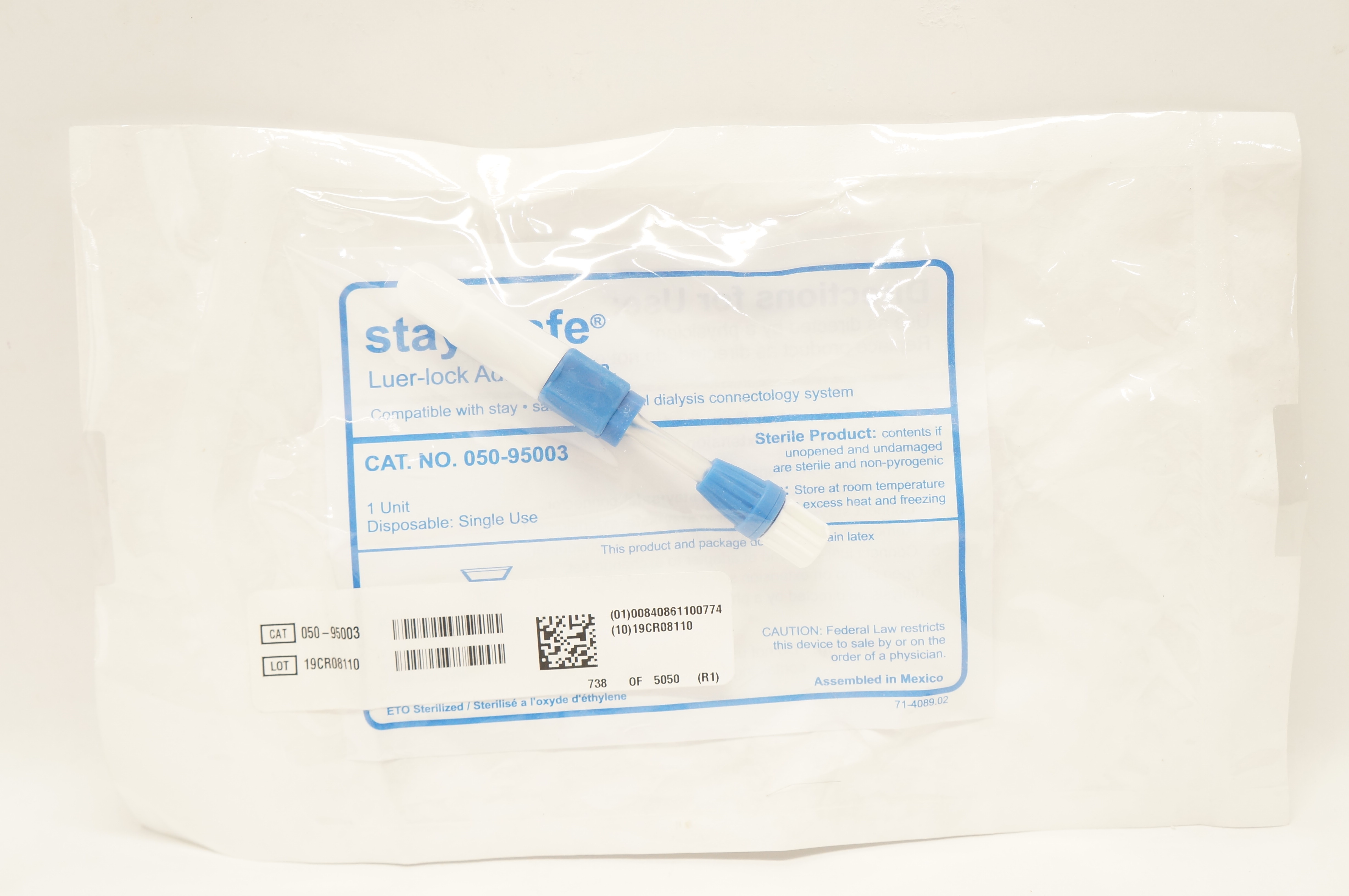 Fresenius Medical Care 050-95003 Luer-Lock Adaptor 4inch
