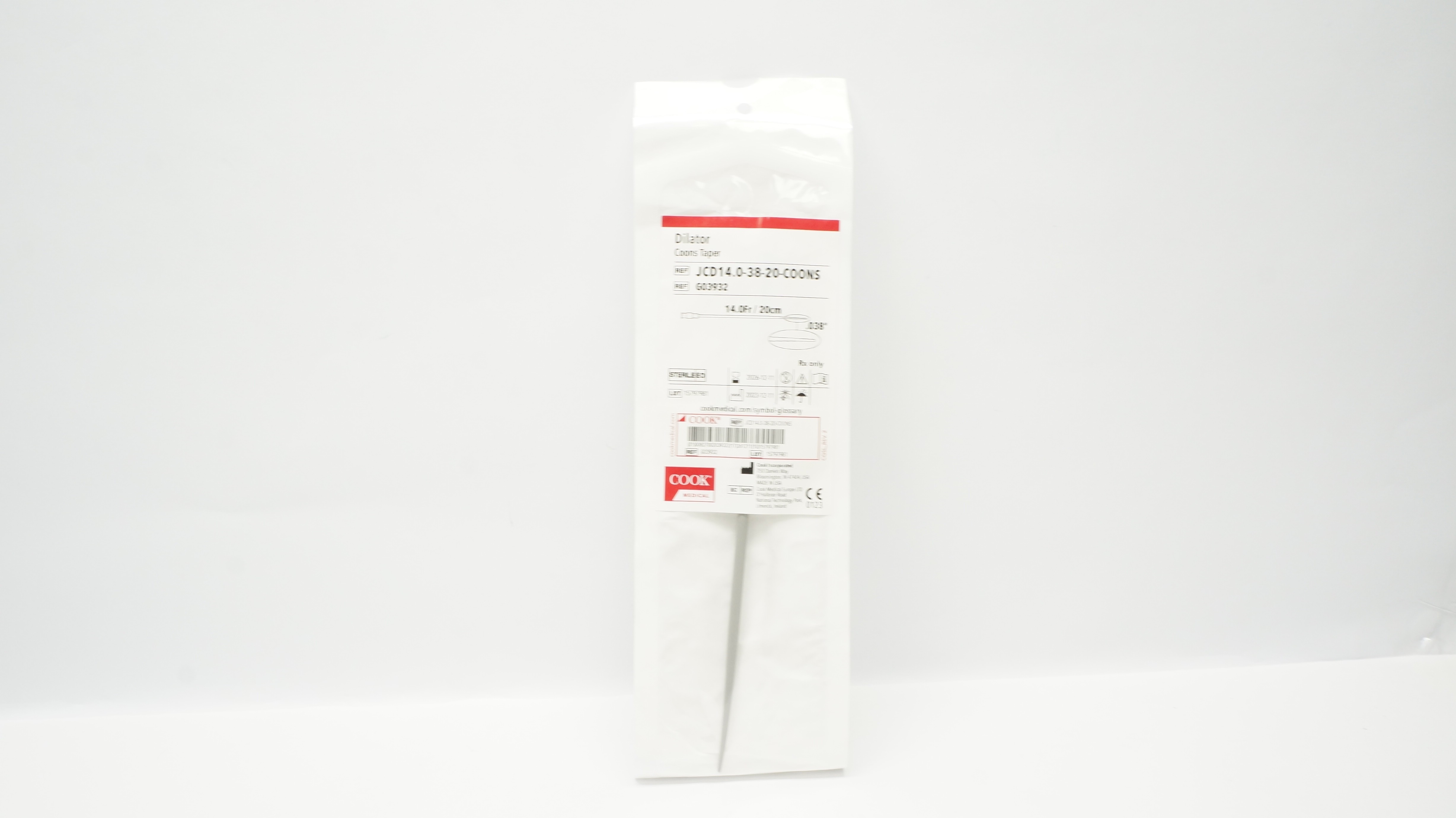 Cook Medical G03932 Dialtor Coons Taper 14.0Fr/20cm x .038inch