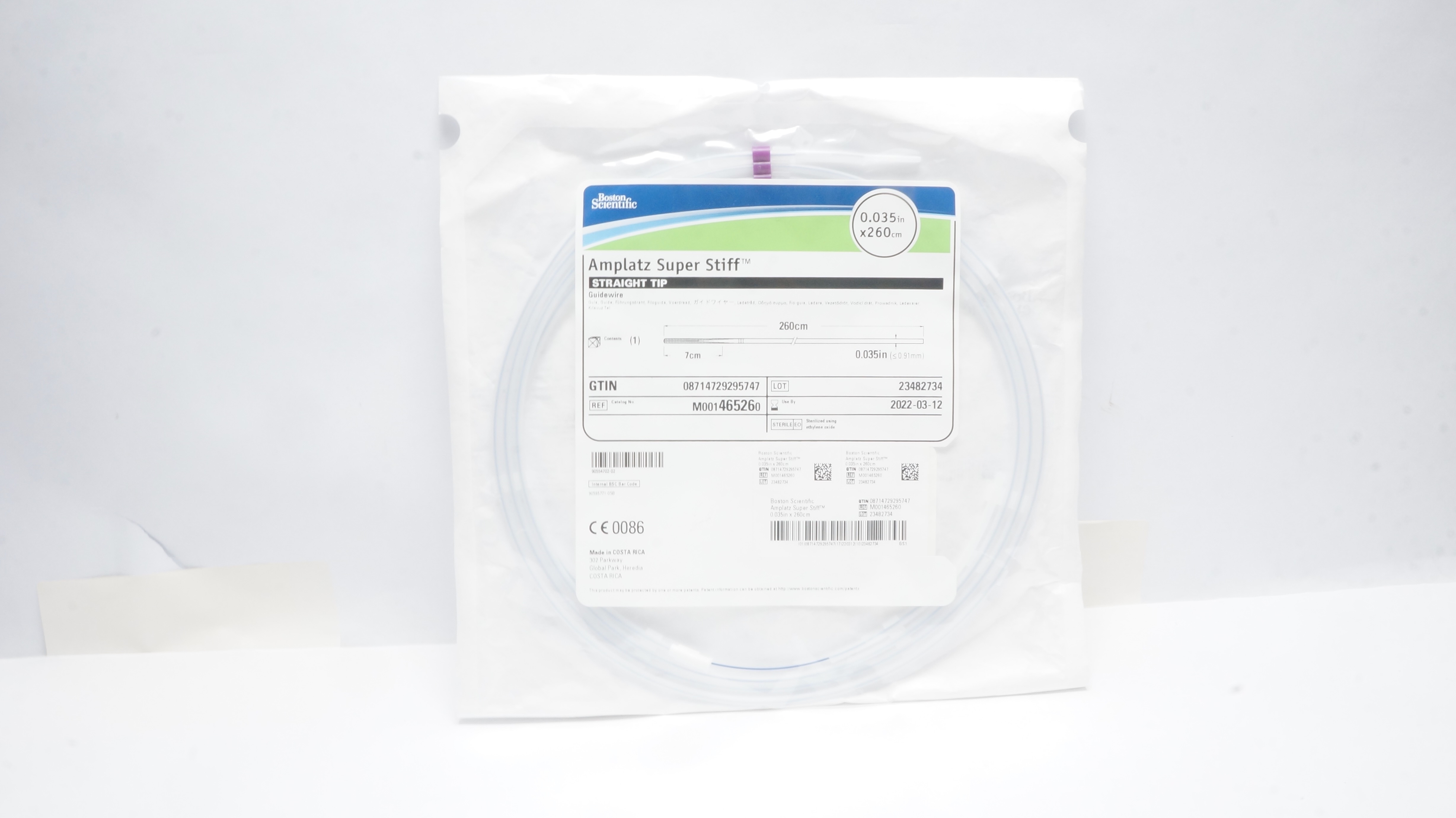Boston Scientific M001465260 Amplatz Super Stiff Guidewire 0.035inch x 260cm (x)
