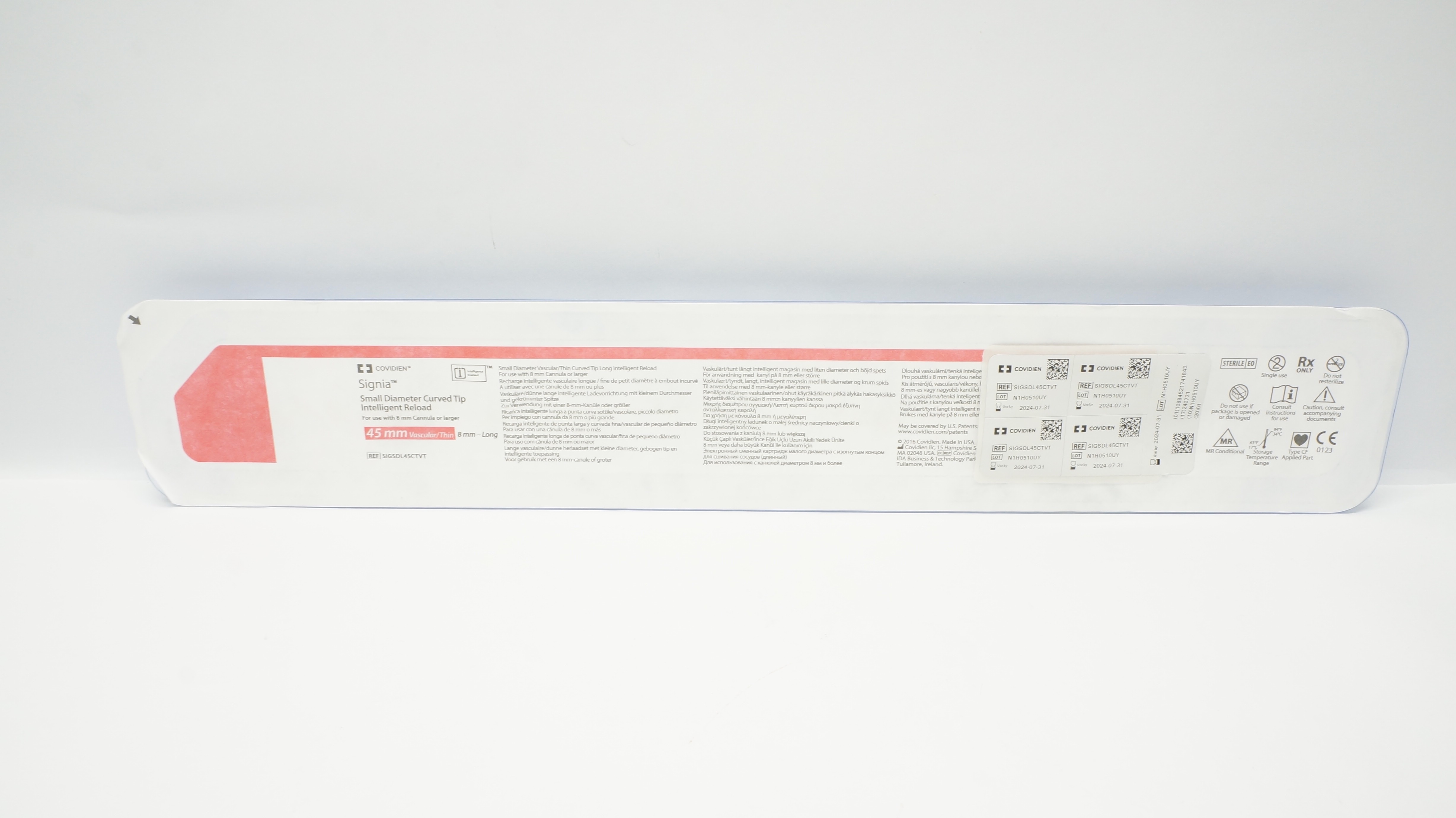 Covidien SIGSDL45CTVT Signia Small Diameter Curved Tip Intelligent Reload 45mm(x)