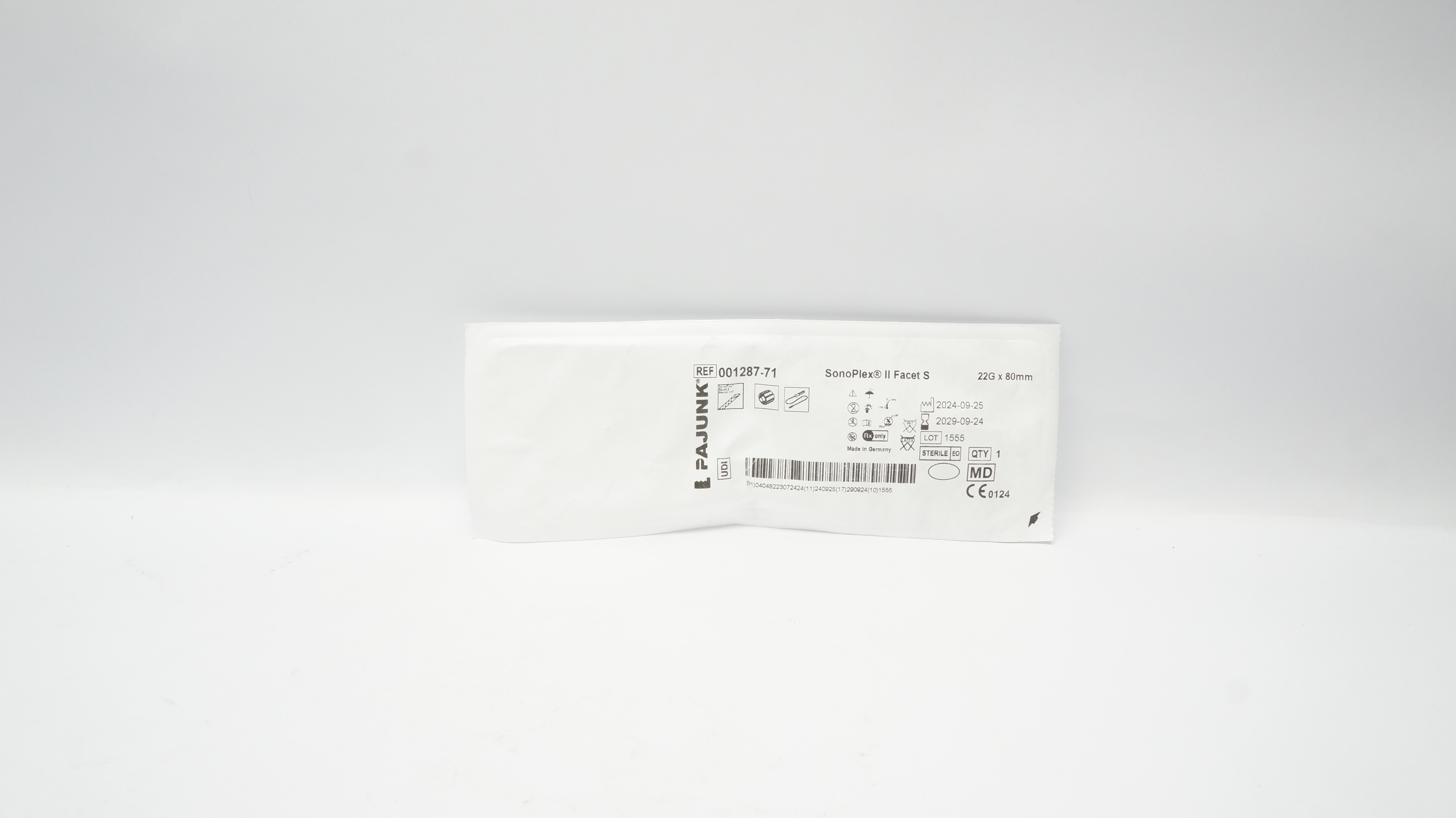 Pajunk 001287-71 SonoPlex II Facet S 22G x 80mm