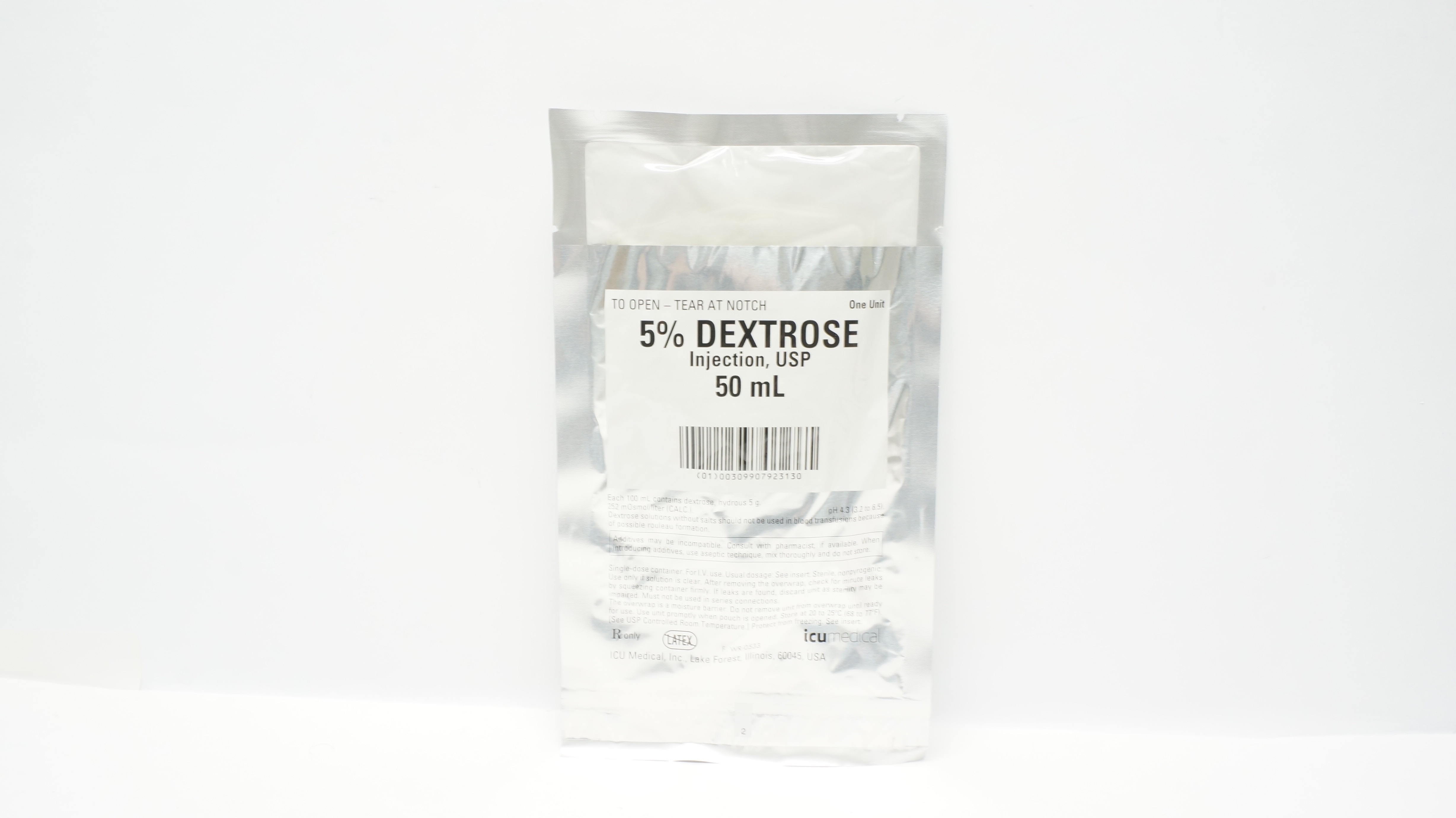 IcuMedical  5% Dextrose Injection USP 50ml