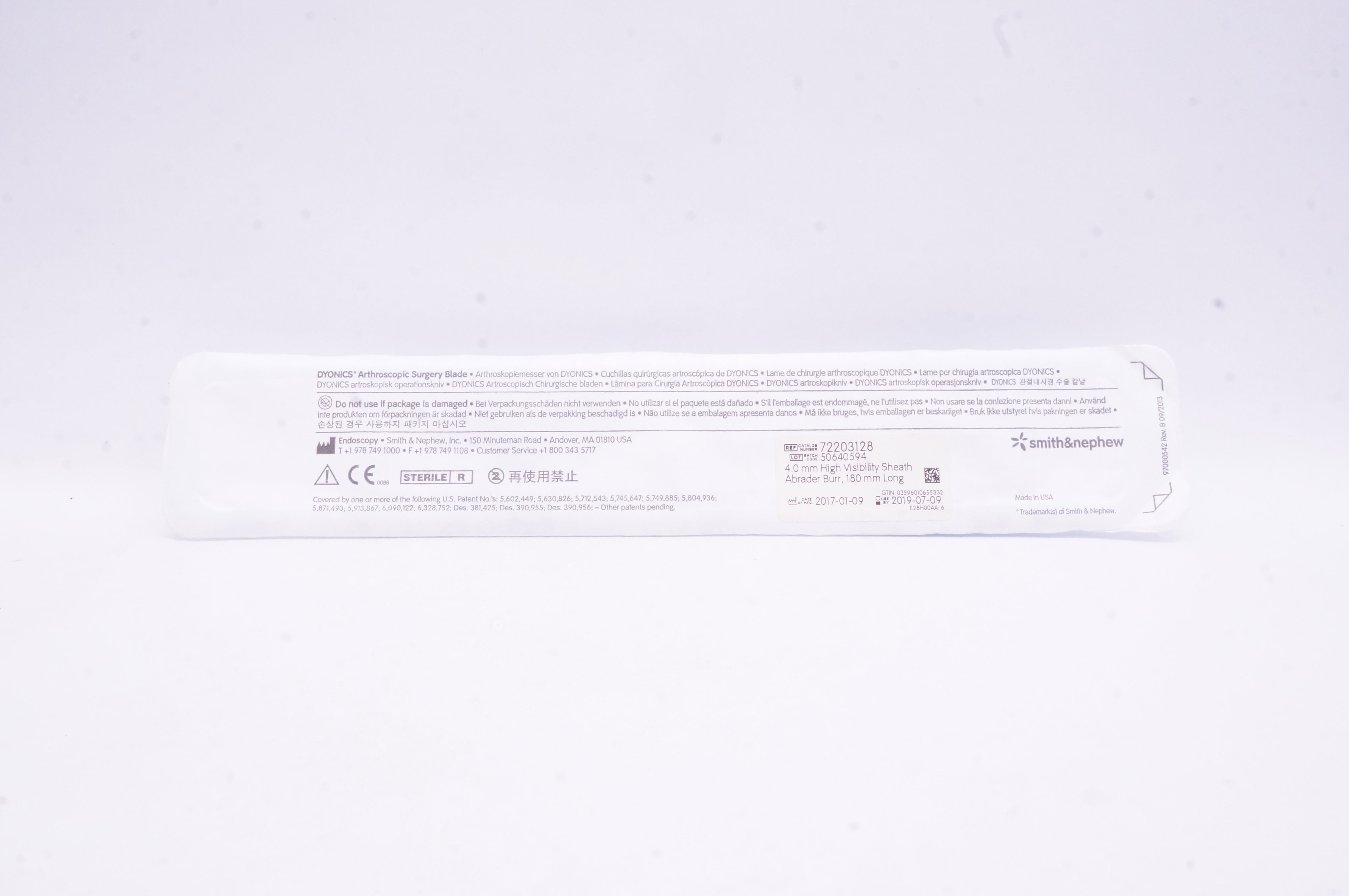 Smith& Nephew 72203128 Arthroscopic Surgery 4.0mm x 180mm (x)